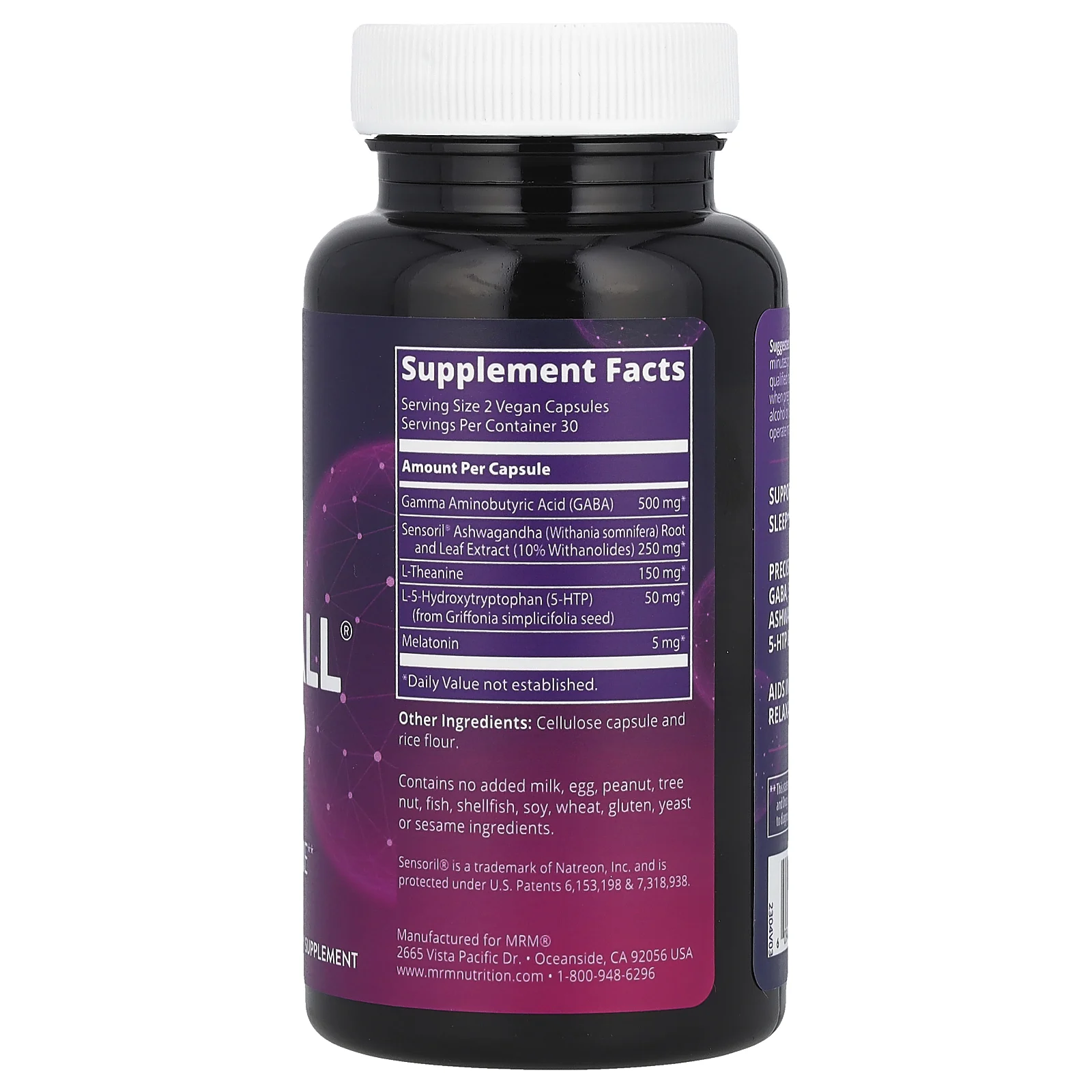 MRM Nutrition, Relax-All Sleep, 60 веганских капсул