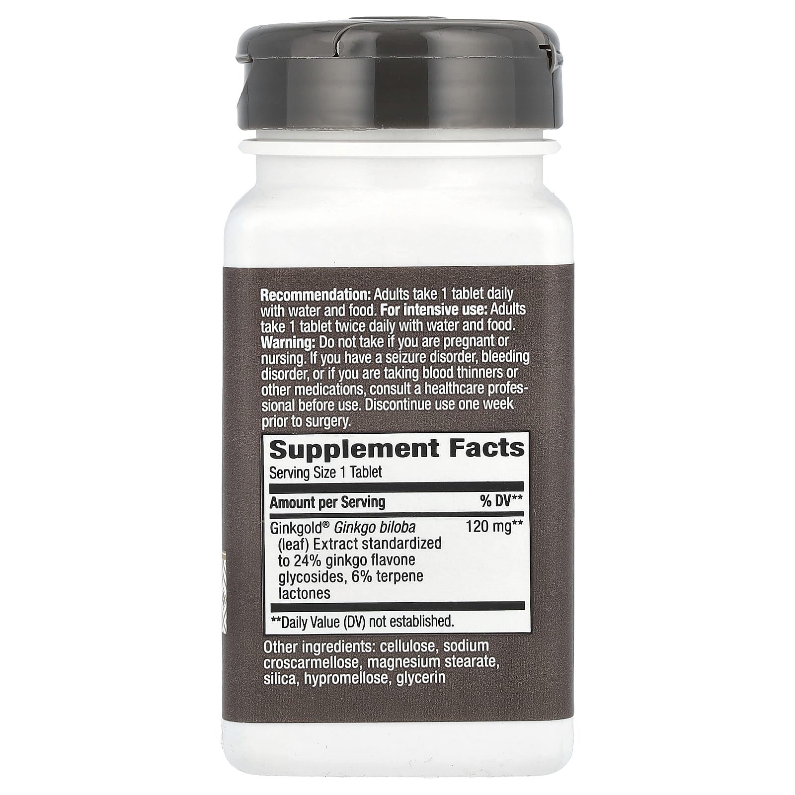 Nature's Way, Ginkgold Max, 120 мг, 60 таблеток