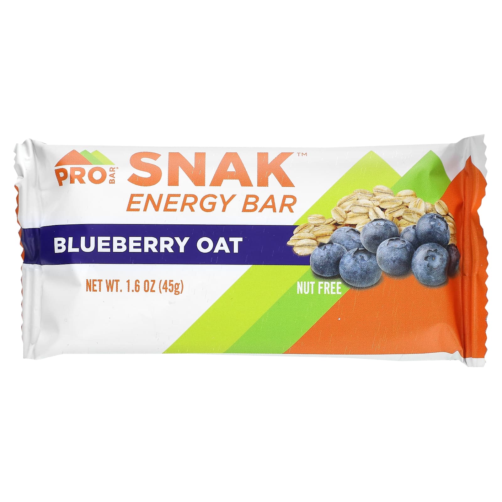 ProBar, Snak, энергетический батончик, овсянка с голубикой, 12 батончиков по 45 г (1,6 унции)