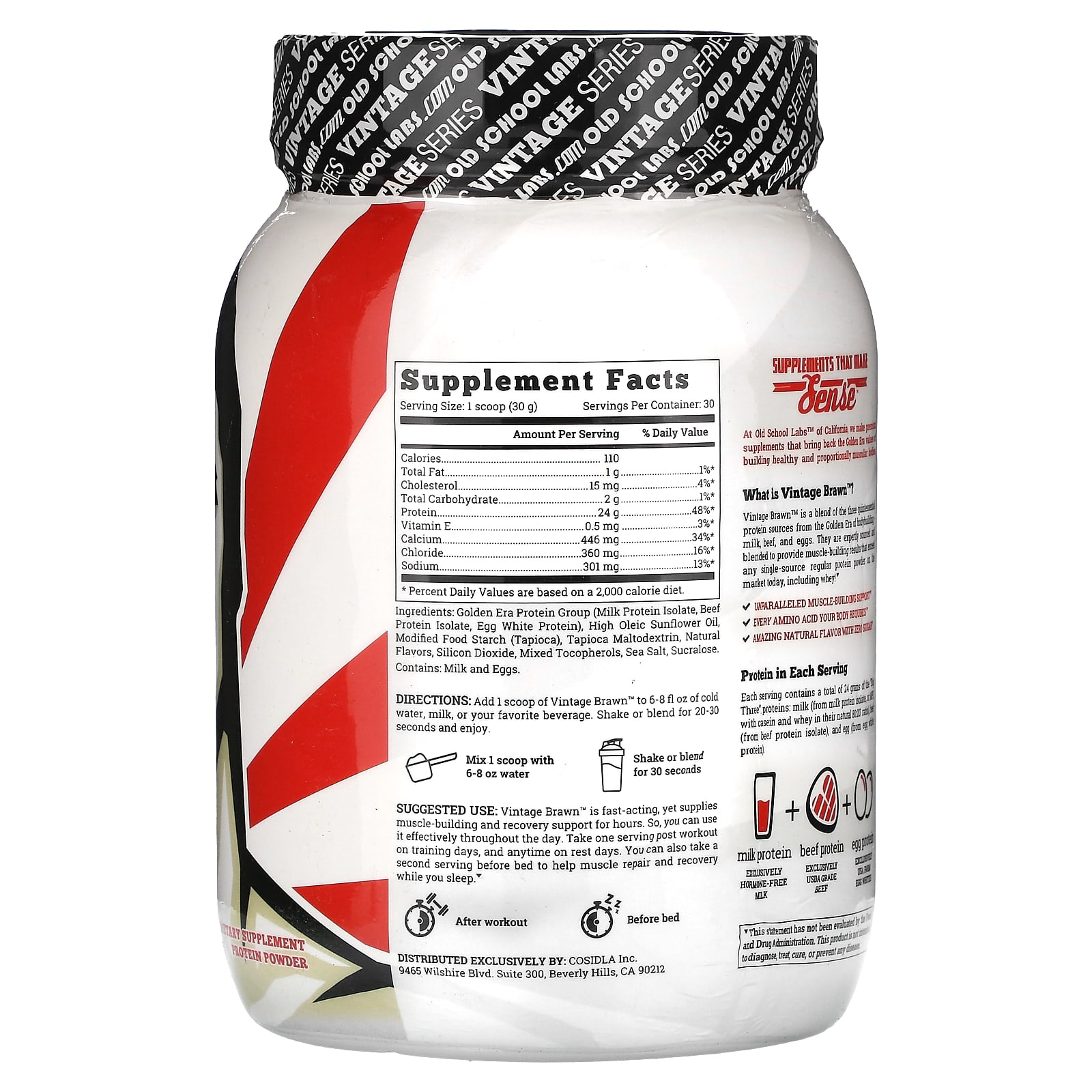 Old School Labs, Vintage Brawn, порошок Golden Era для наращивания мышечной массы, тыквенные специи, 909 г (2 фунта)