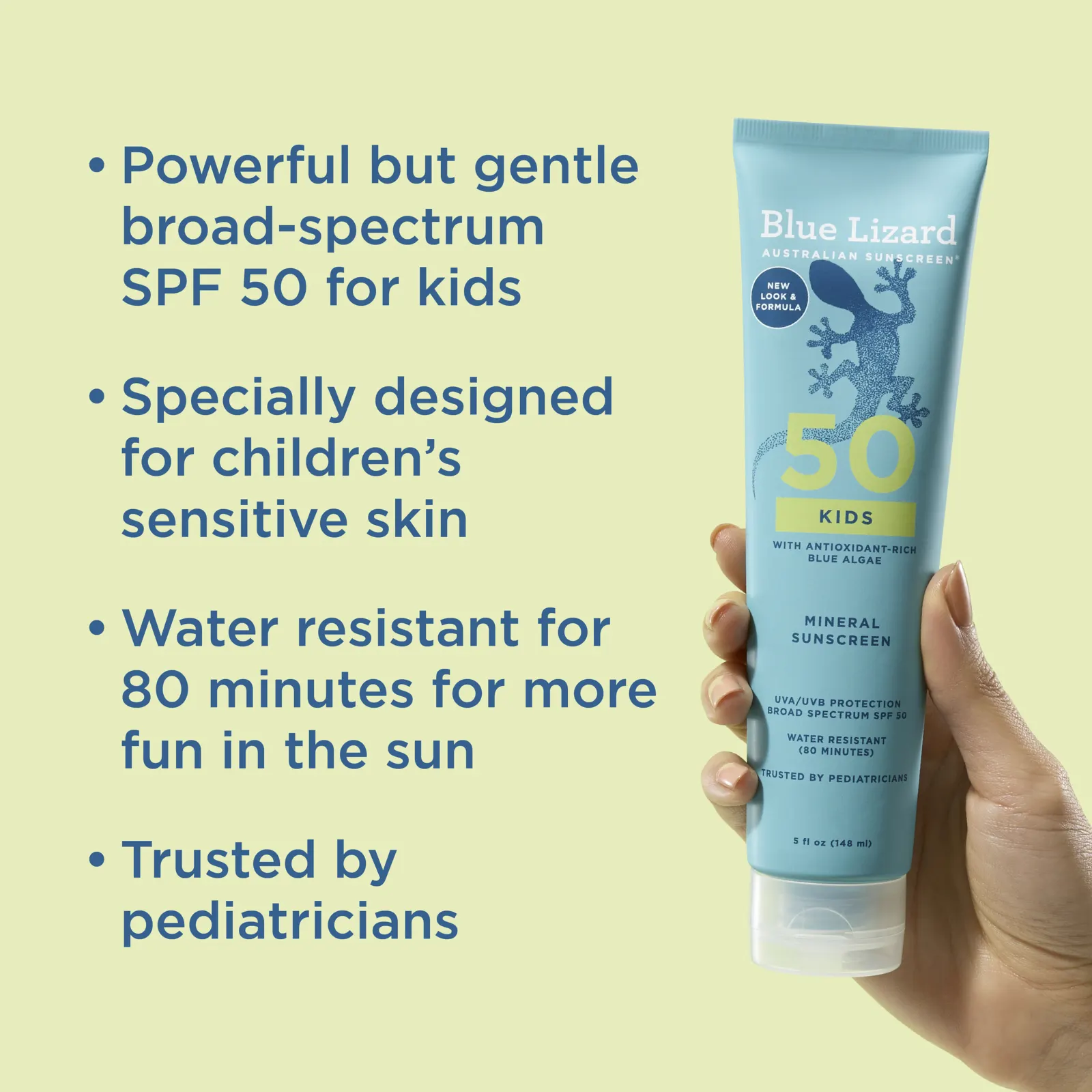 Blue Lizard Australian Sunscreen, детское минеральное солнцезащитное средство, SPF 50, 148 мл (5 жидк. унций)