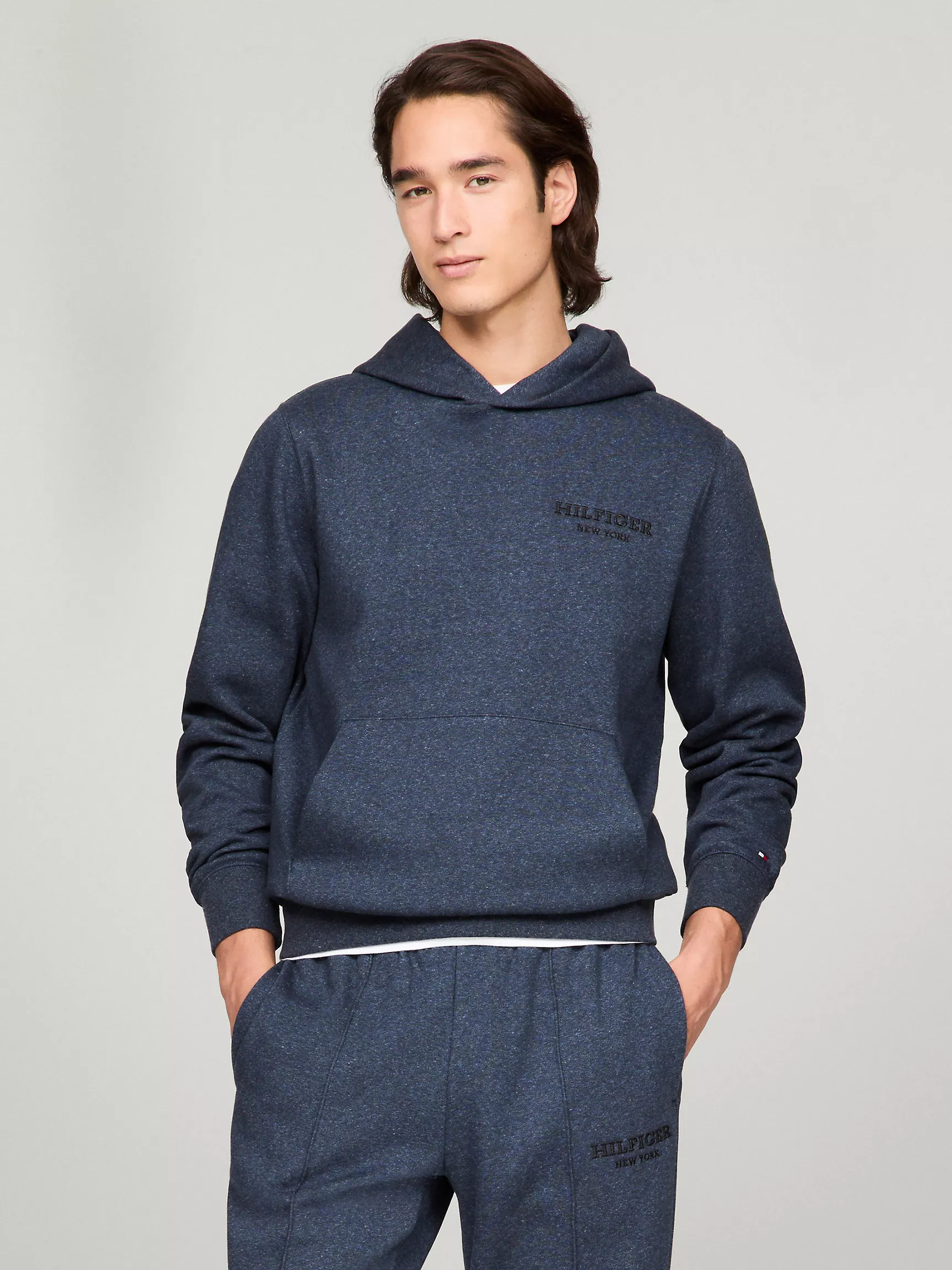 Мужское худи Tommy Hilfiger, Худи с вышивкой Monotype Mouline