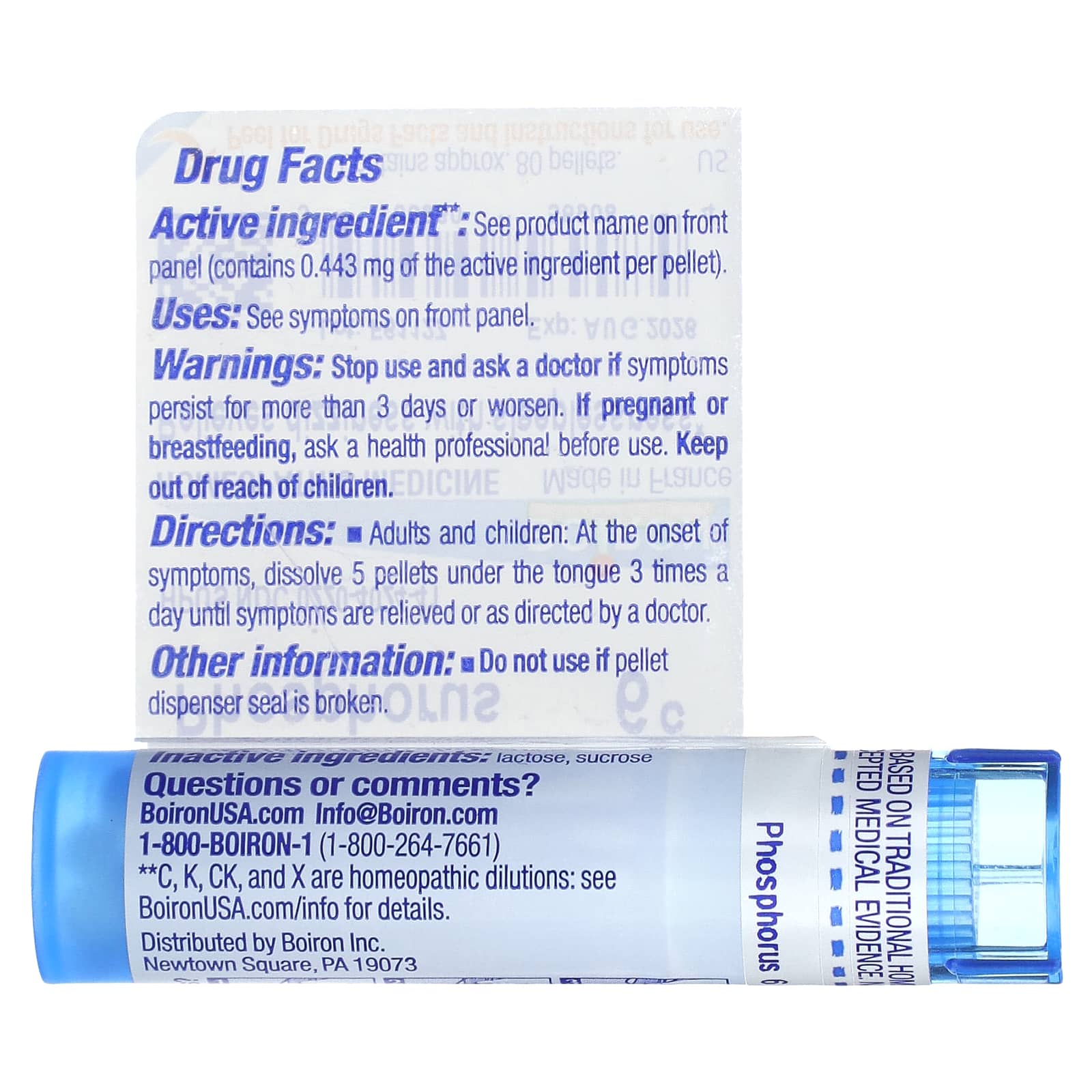 Boiron, Фосфор, 6C, прибл. 80 гранул