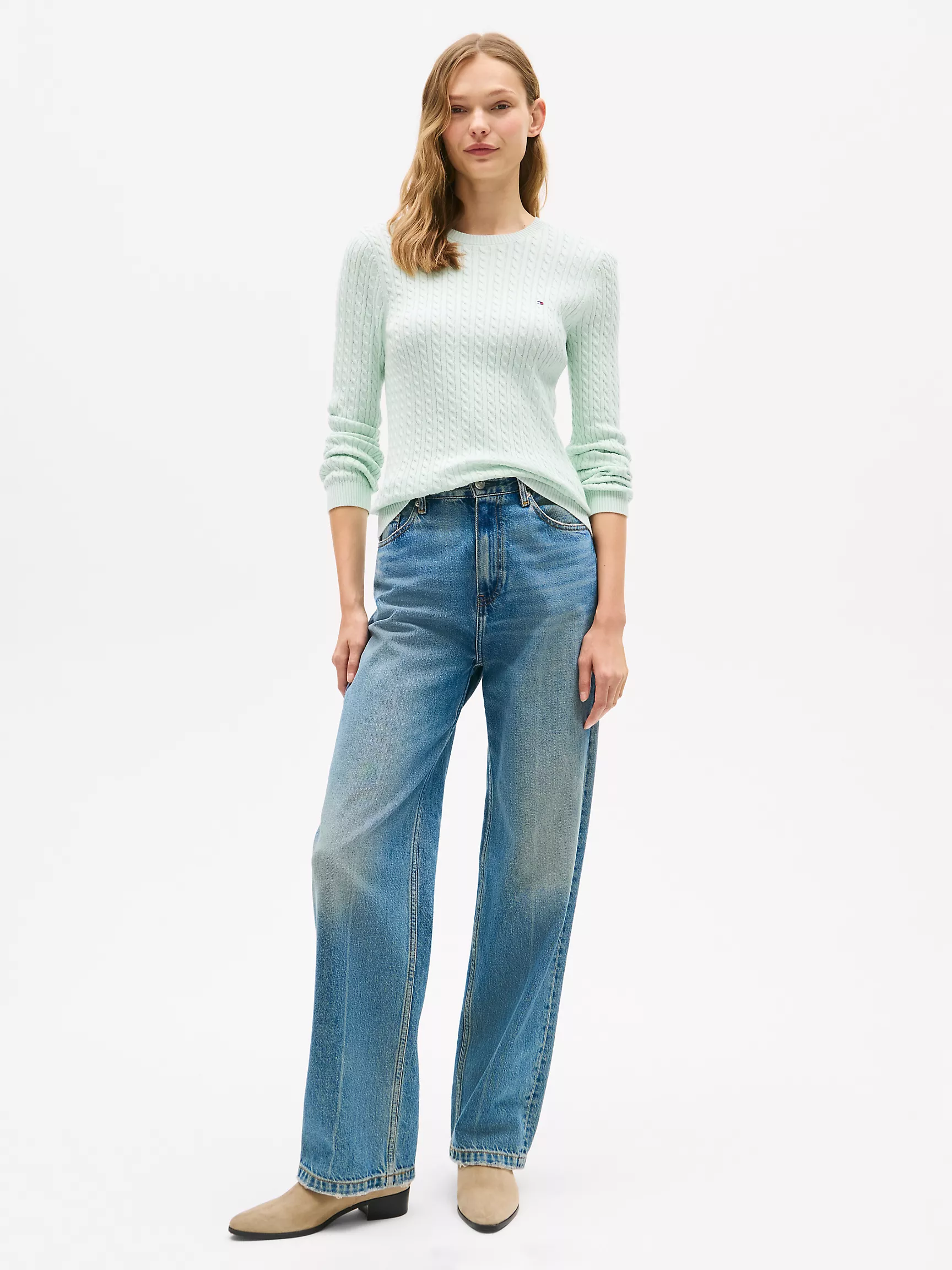 Женский свитер Tommy Hilfiger, Свитер с узором "косы"