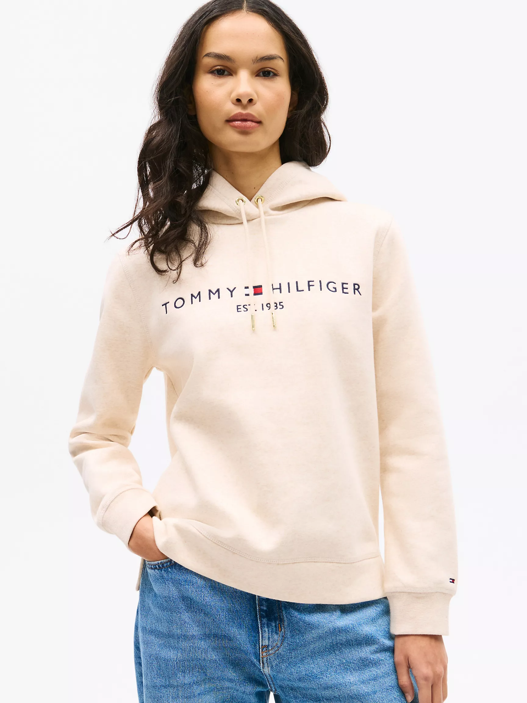 Женское худи Tommy Hilfiger, Худи с вышитым логотипом Tommy