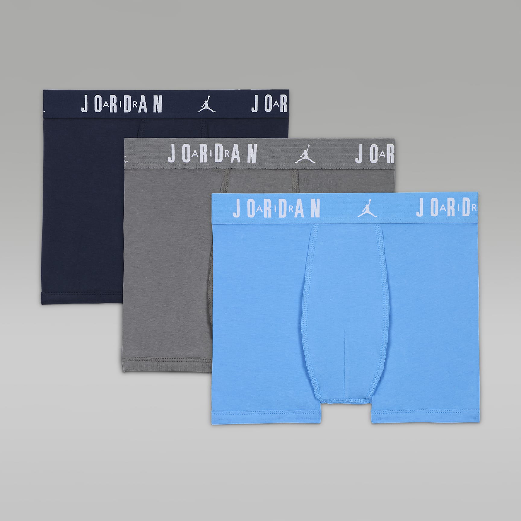 Jordan Big Kids' Flight Cotton Boxer Briefs (3-Pack)