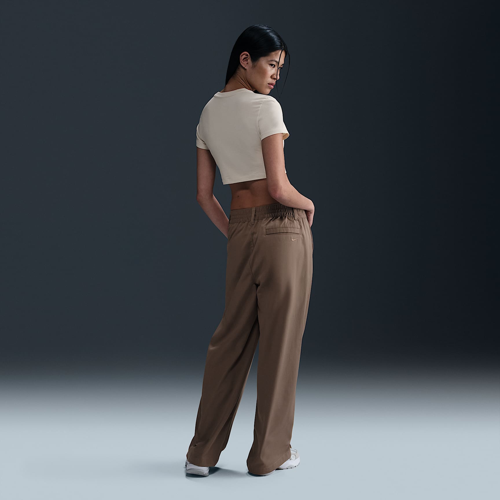 Nike Sportswear Collection Women's Mid-Rise Twill Trousers
