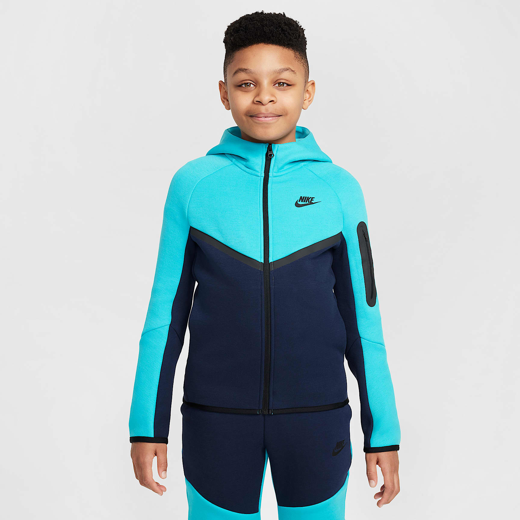 Nike Sportswear Tech Fleece Big Kids' Full-Zip Hoodie