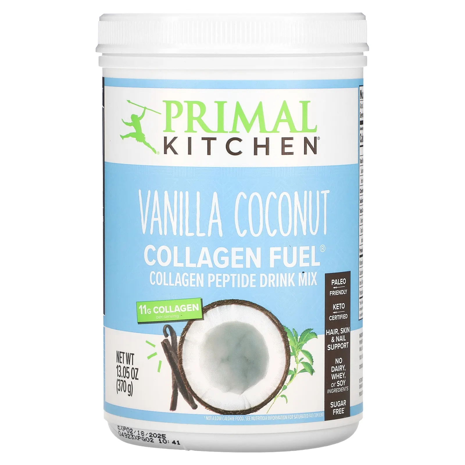 Primal Kitchen, Collagen Fuel, ваниль и кокос, 370 г (13,05 унции)