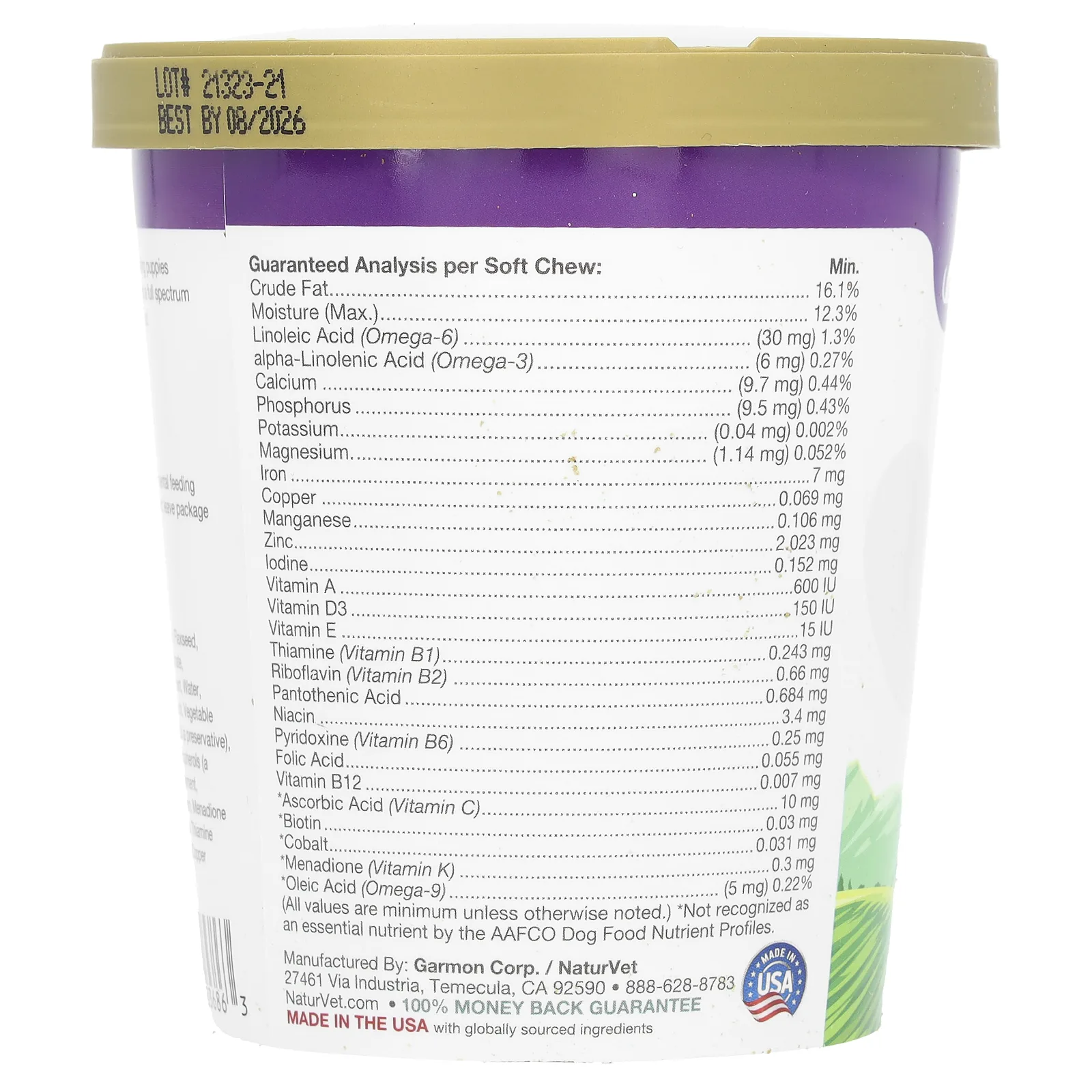 NaturVet, VitaPet Puppy, ежедневные витамины и облегчение дыхания, для щенков, 70 жевательных таблеток, 154 г (5,4 унции)