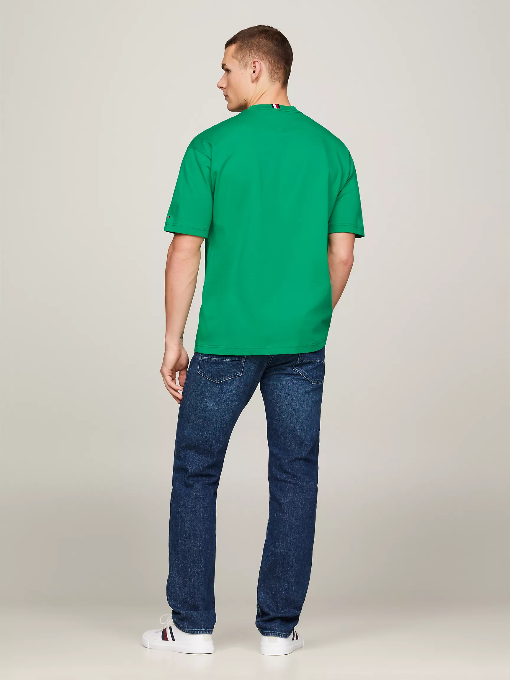 Мужская футболка Tommy Hilfiger, Футболка с вышитым монограммным логотипом