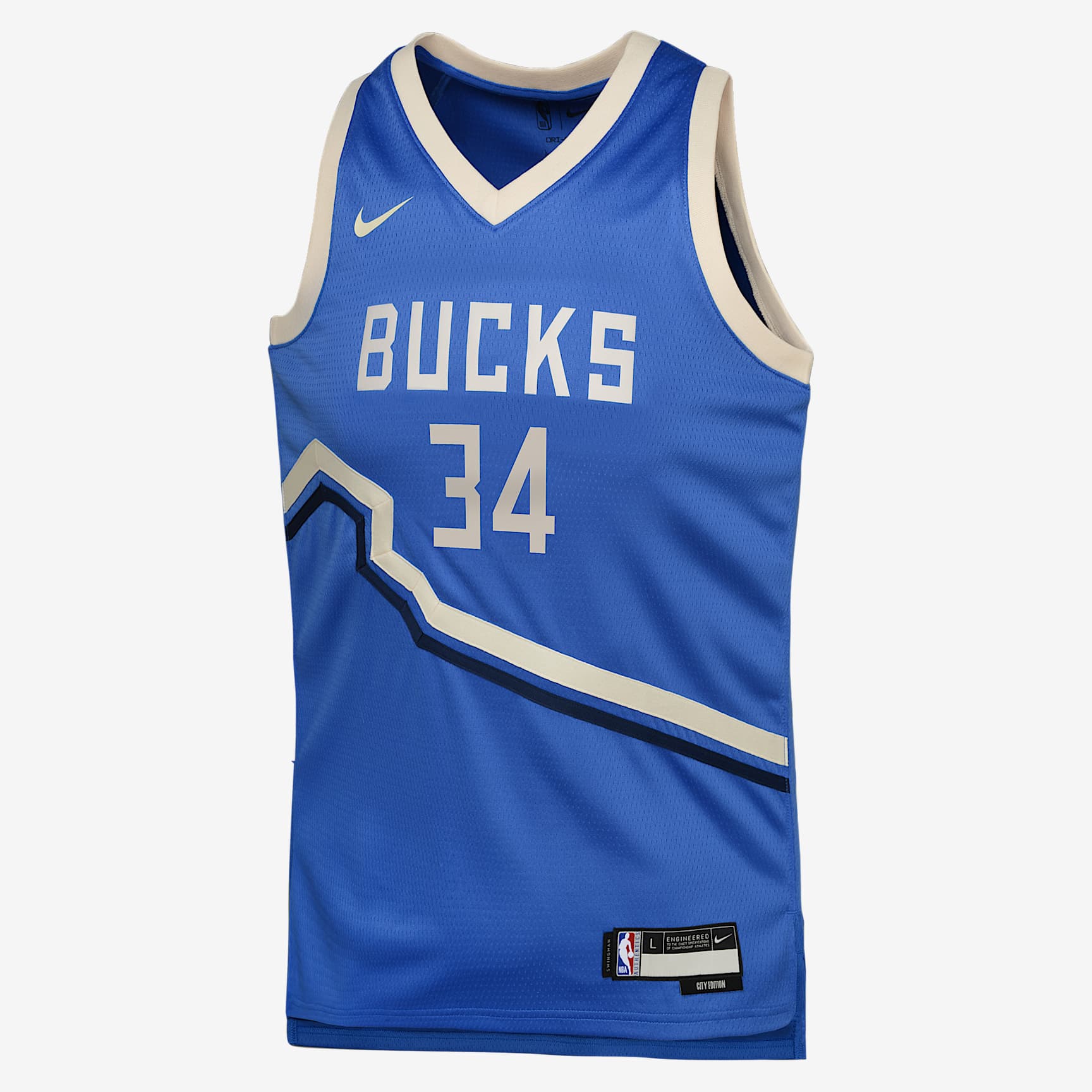 Giannis Antetokounmpo Milwaukee Bucks 2024/25 City Edition Big Kids' Nike Dri-FIT NBA Swingman Jersey