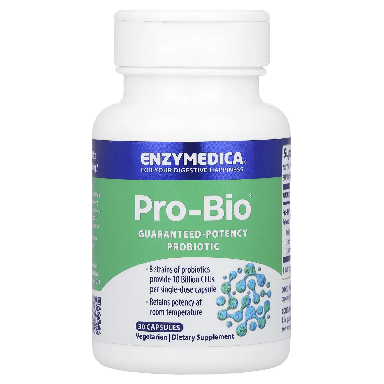 Enzymedica, Pro-Bio, 10 млрд КОЕ, 30 капсул