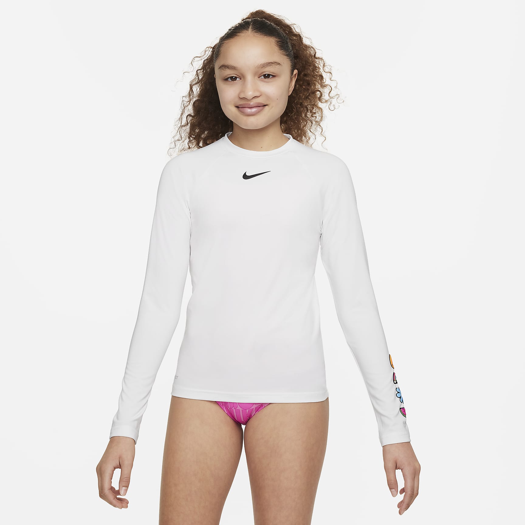 Nike Swim Charms Big Kids' (Girls') Long-Sleeve Hydroguard