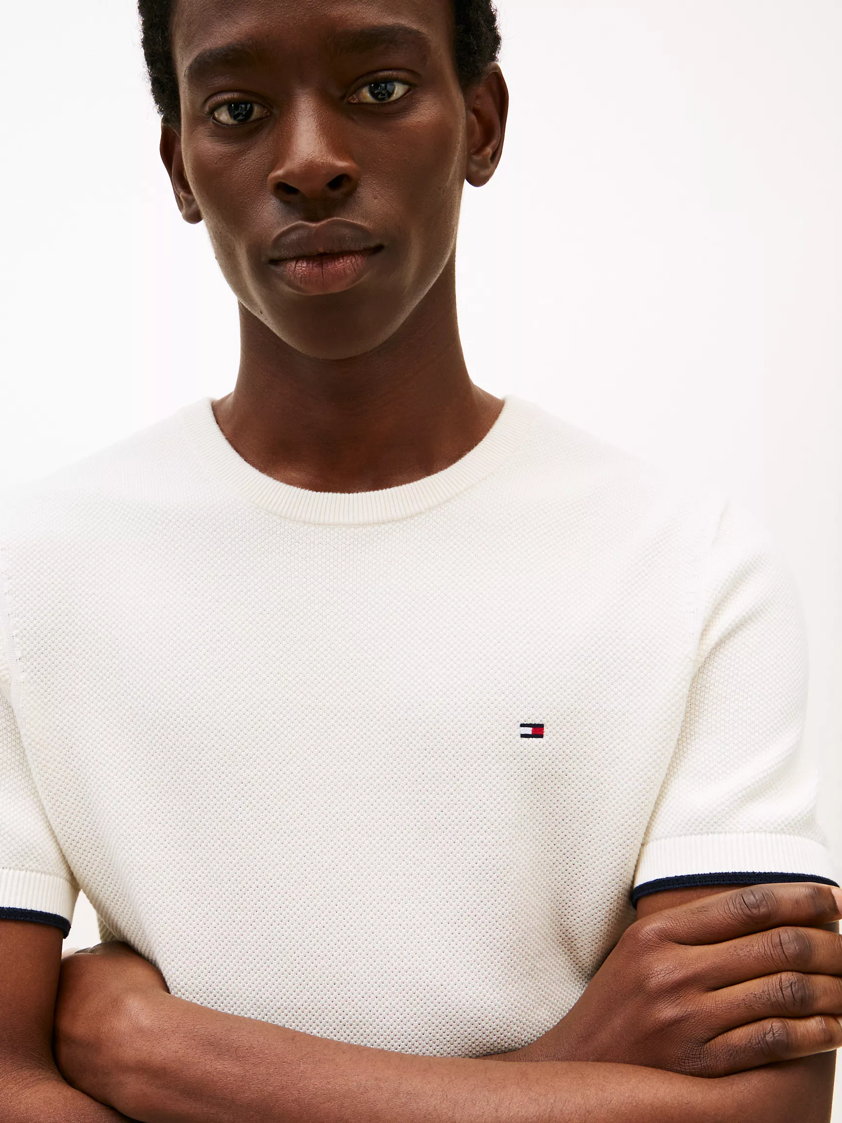 Мужской свитер Tommy Hilfiger, Футболка-свитер с контрастными краями