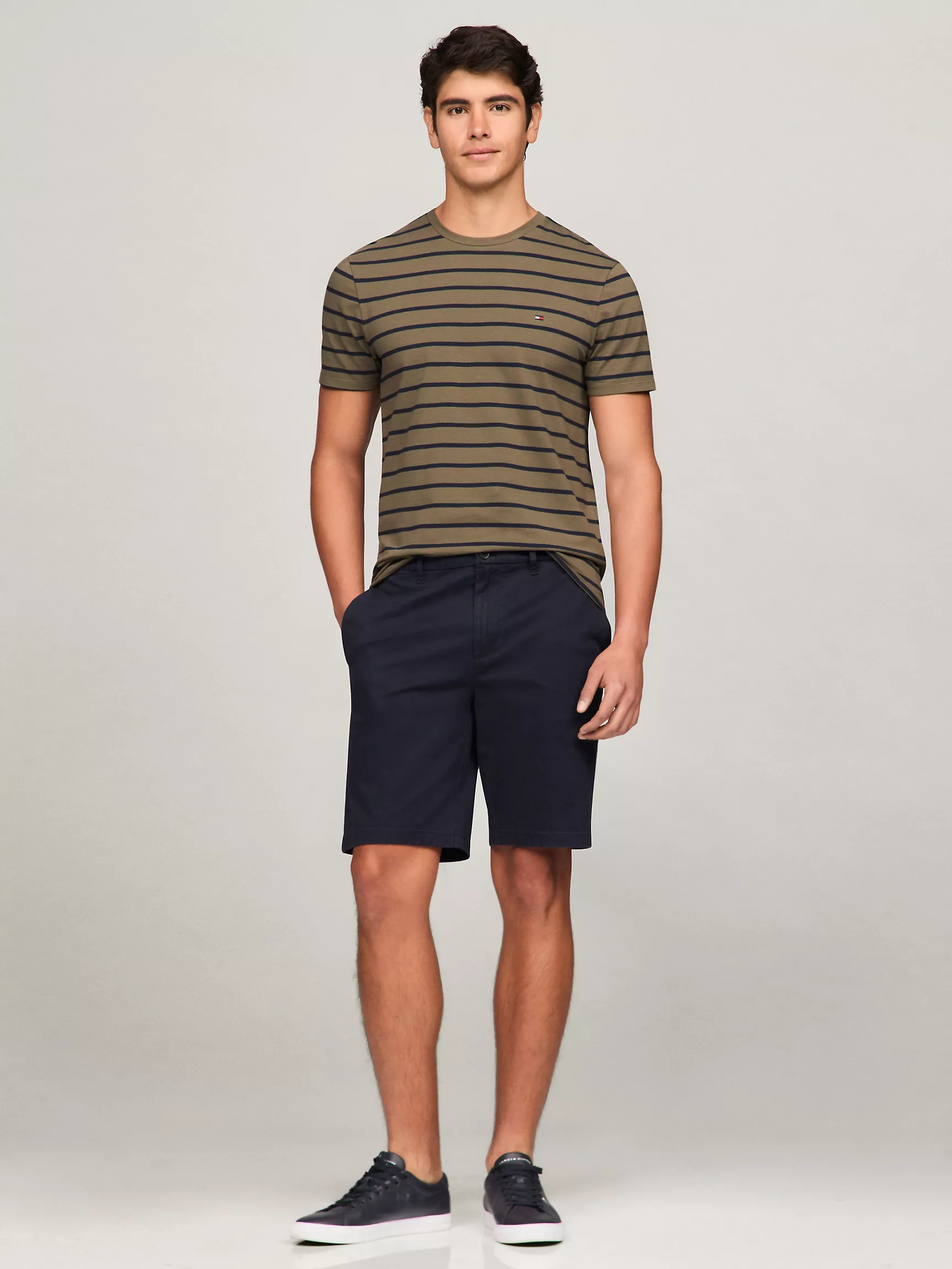 Мужская футболка Tommy Hilfiger, Эластичная футболка премиального качества сверхприталенного кроя