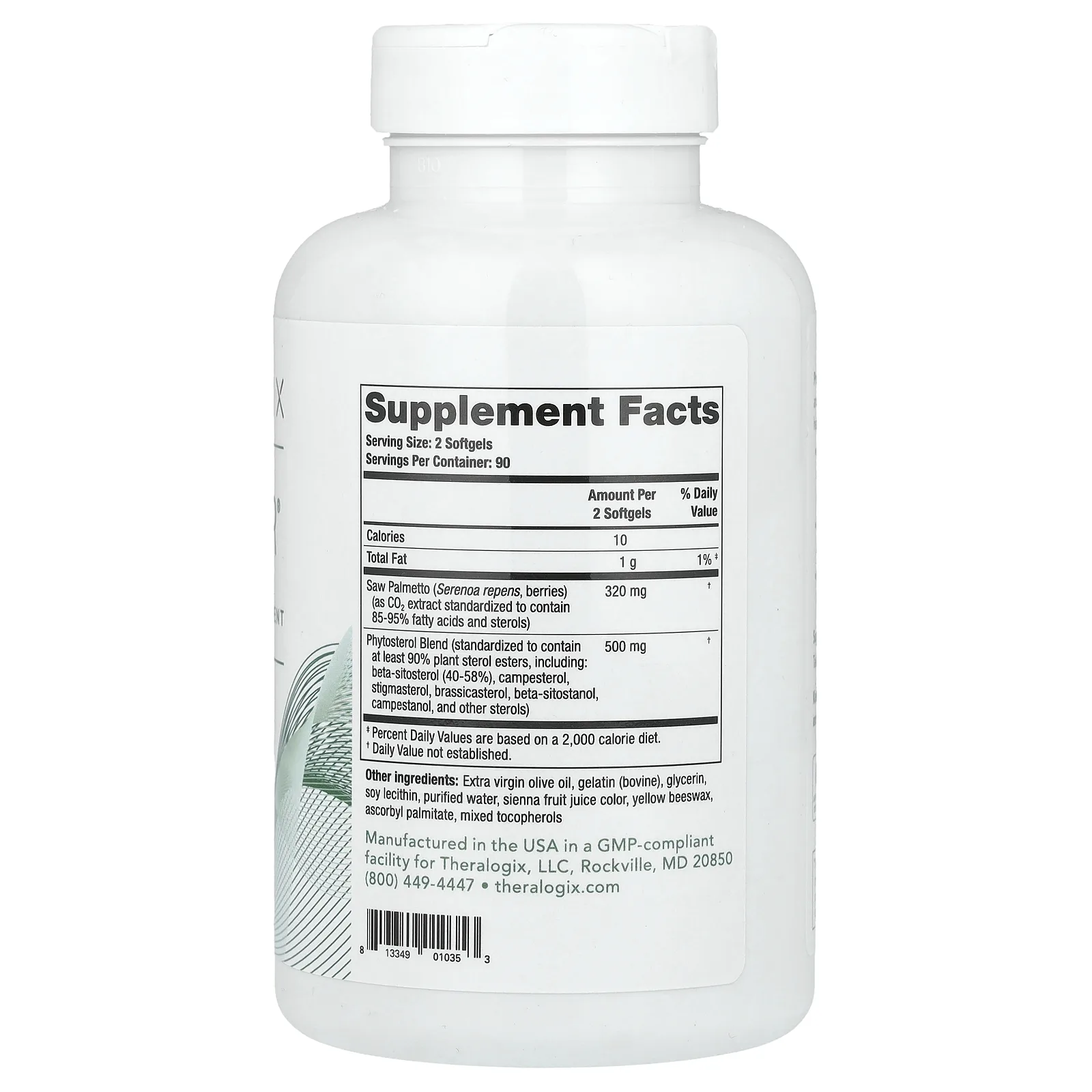 Theralogix, Prostate SR, 180 мягких таблеток