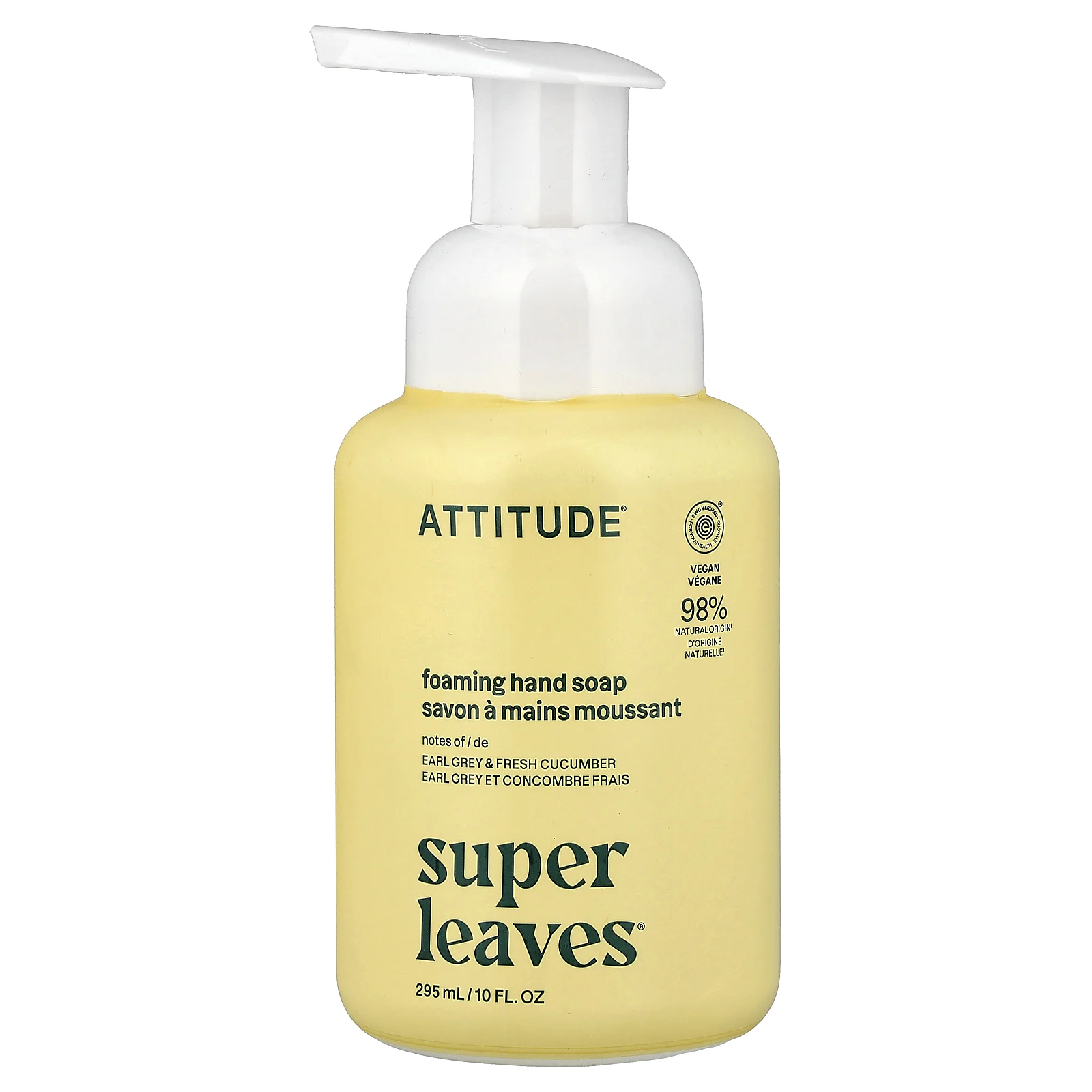 ATTITUDE, Super Leaves®, мыло-пенка для рук, 295 мл (10 жидк. унций)