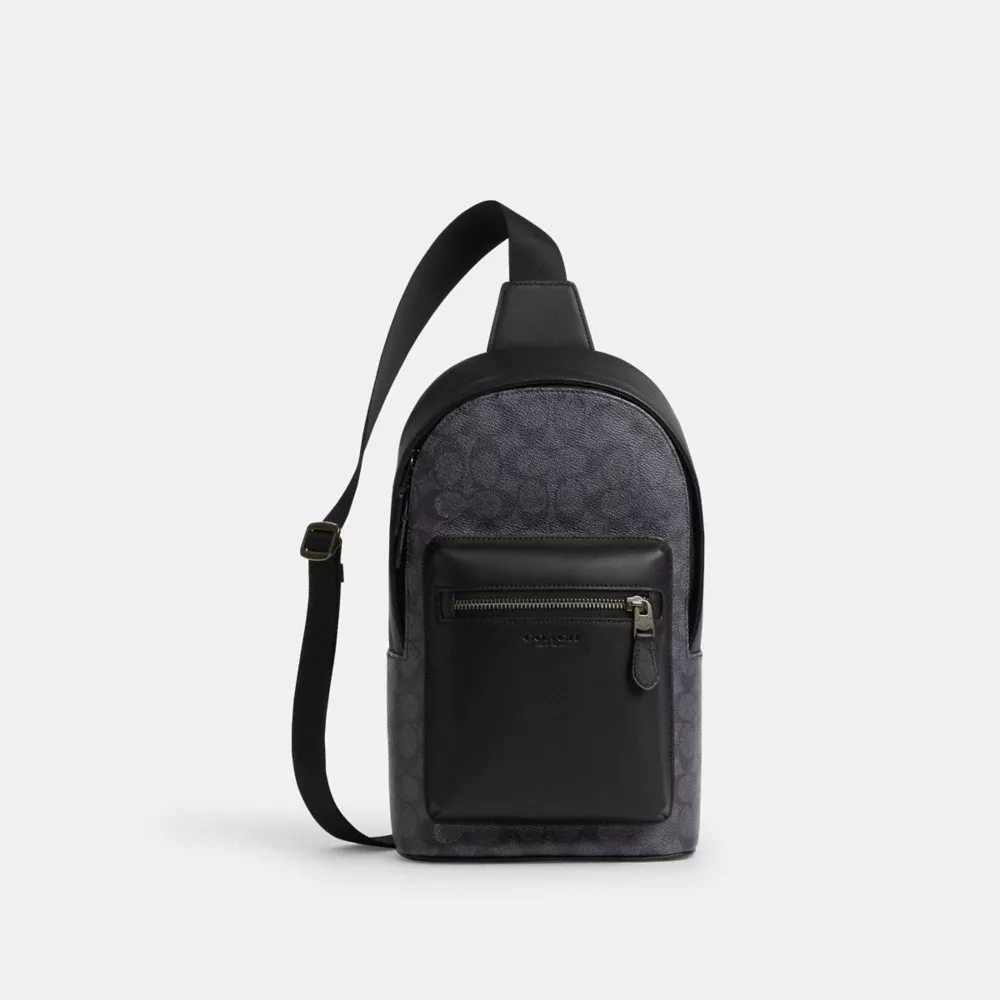 Сумка COACH West Pack In Signature Canvas