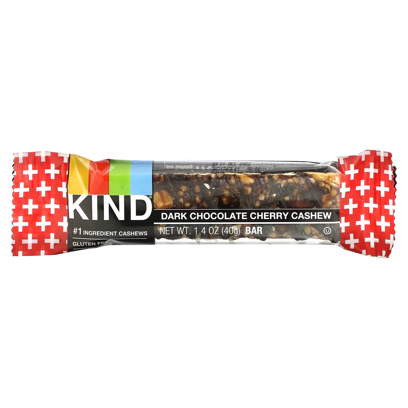 KIND Bars, Kind Plus, темный шоколад, вишня, кешью и антиоксиданты, 12 батончиков по 40 г (1,4 унции)