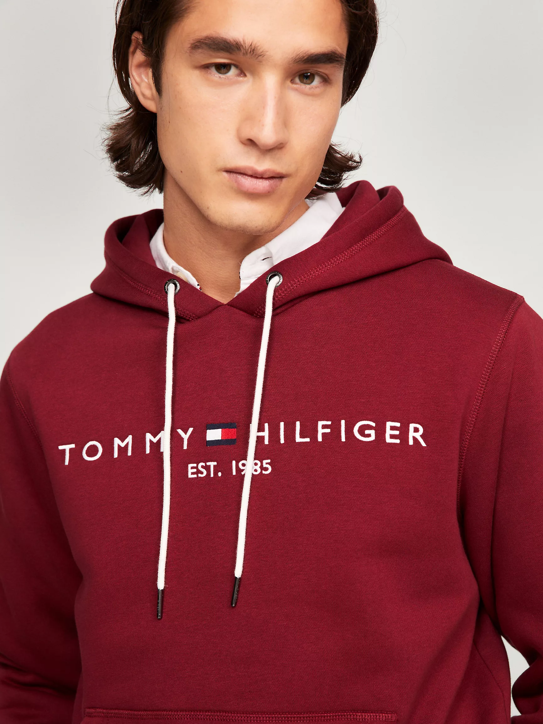 Мужское худи Tommy Hilfiger, Худи с вышитым логотипом Tommy
