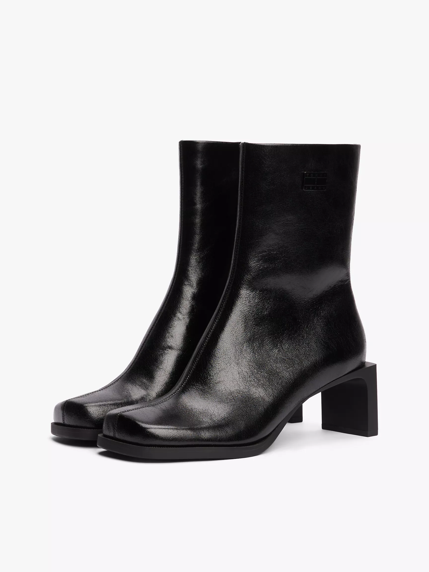 Женские ботинки Tommy Hilfiger, Кожаные ботинки с логотипом TJ