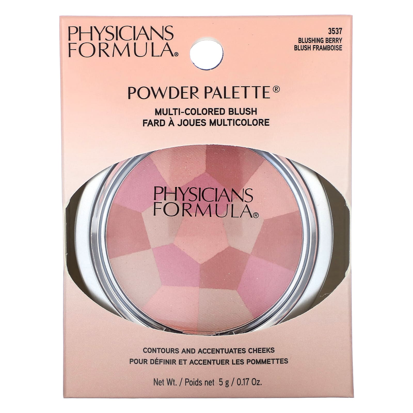 Physicians Formula, Powder Palette, разноцветные румяна, ягодный вкус, 5 г (0,17 унции)