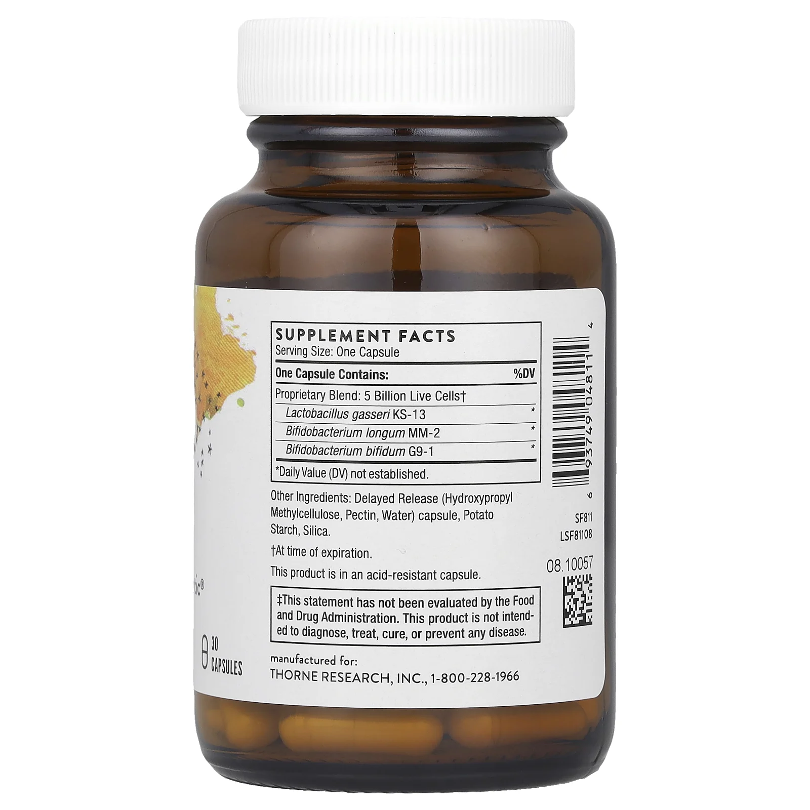 Thorne, FloraMend Prime Probiotic, 30 капсул