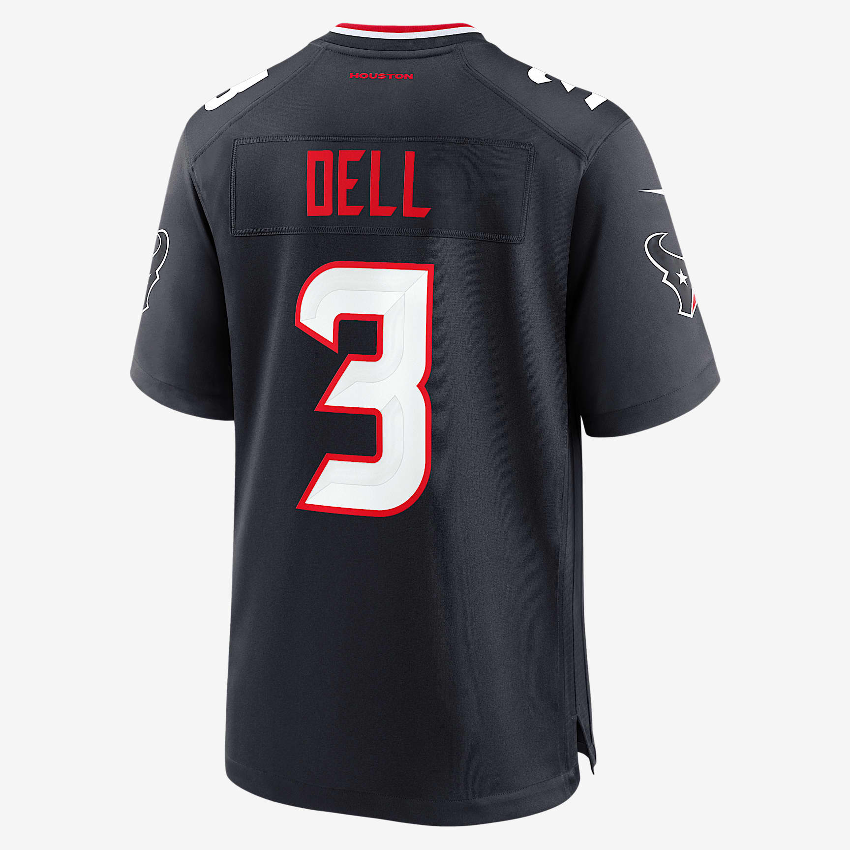 Tank Dell Houston Texans Men's Nike NFL Game Football Jersey