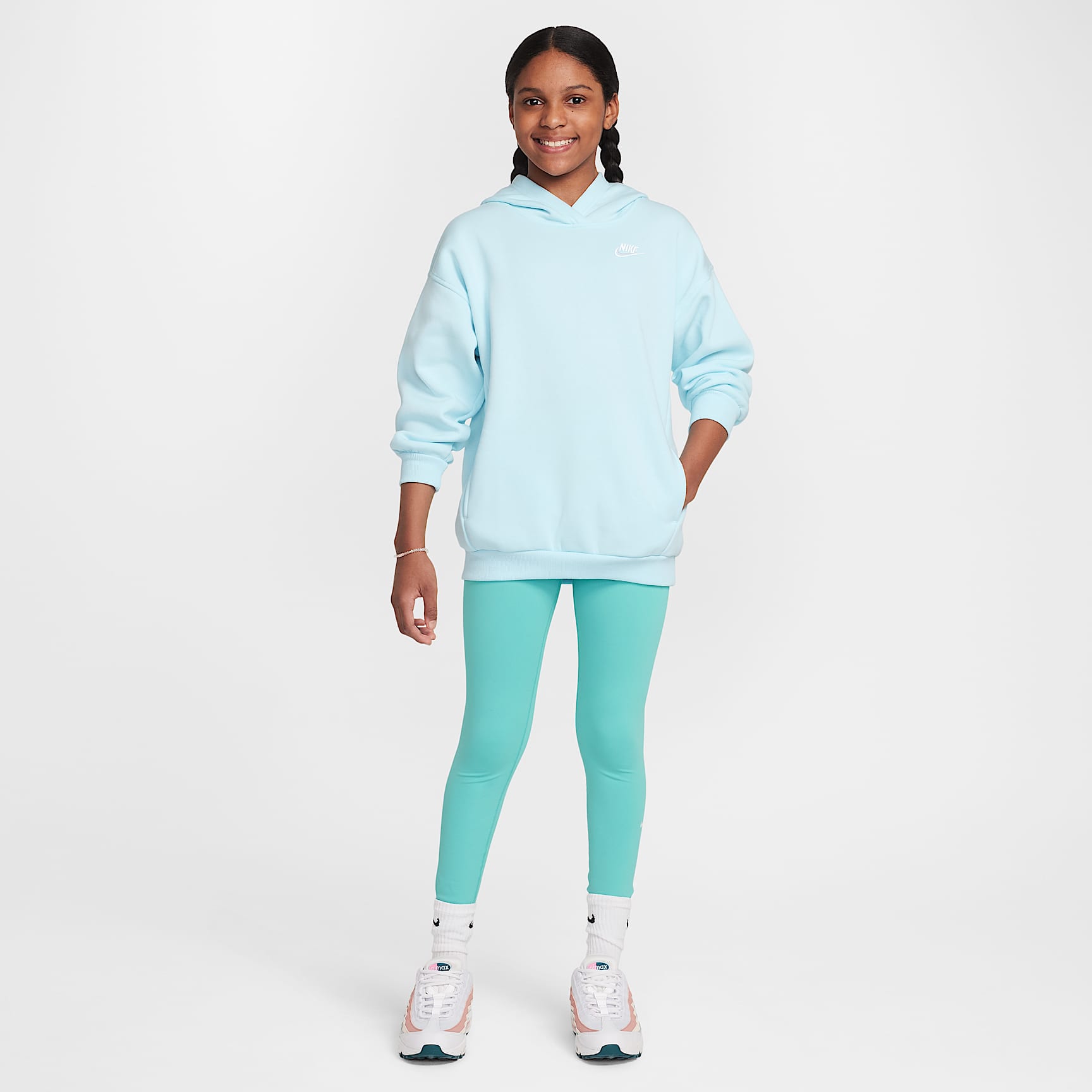 Nike Sportswear Club Fleece Big Kids' Oversized Pullover Hoodie