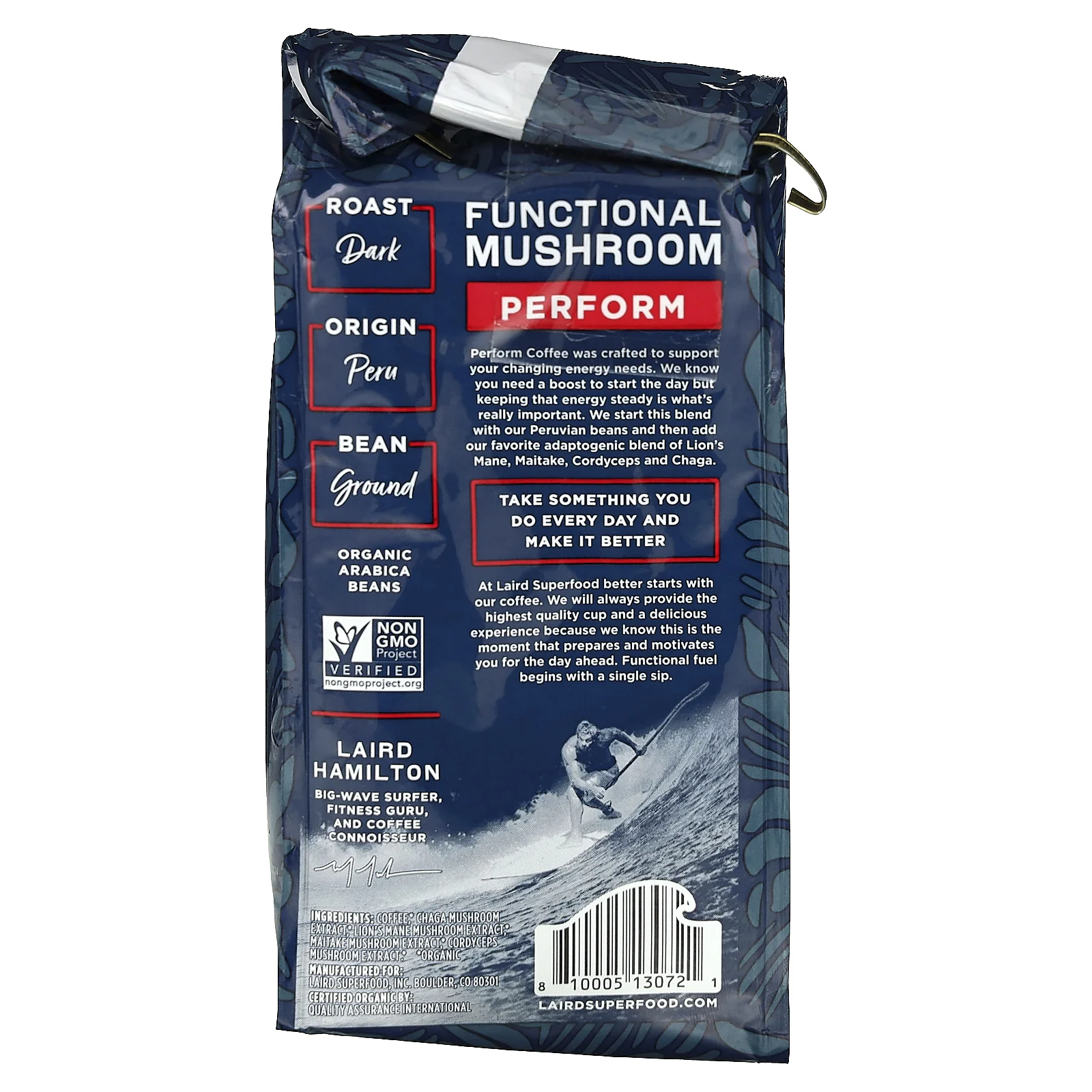 Laird Superfood, функциональный грибной кофе, молотый, темная обжарка, 340 г (12 унций)