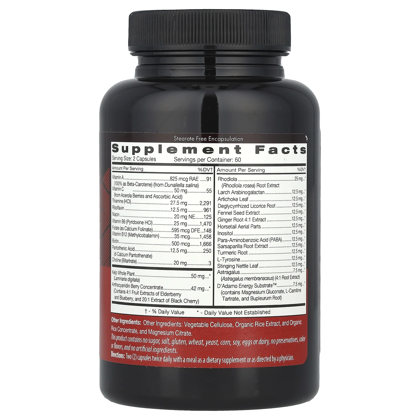 D'adamo, Polyvite® O, мультивитаминная добавка, 120 растительных капсул