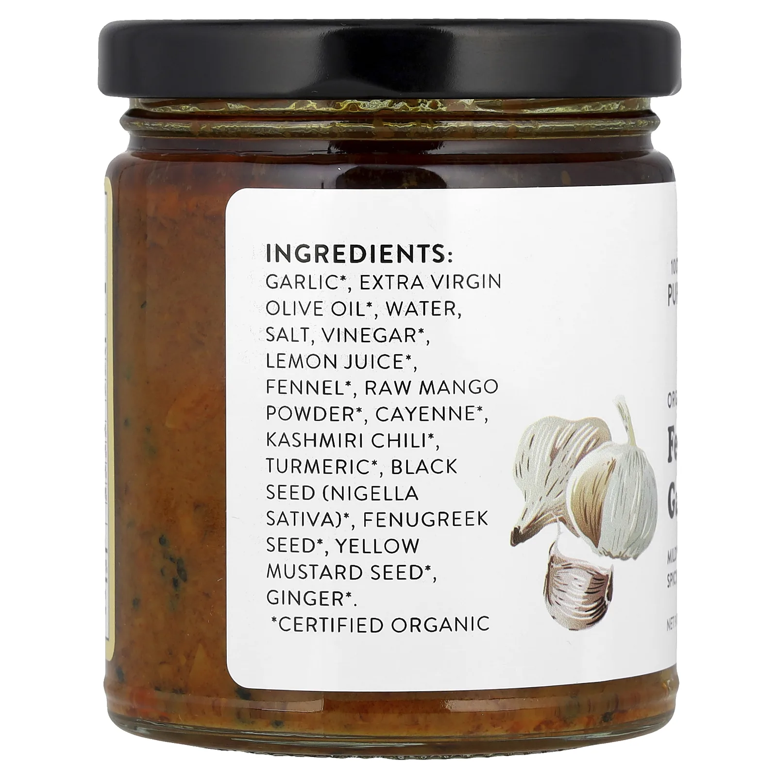Pure Indian Foods, Органический ферментированный чеснок, 255 г (9 унций)
