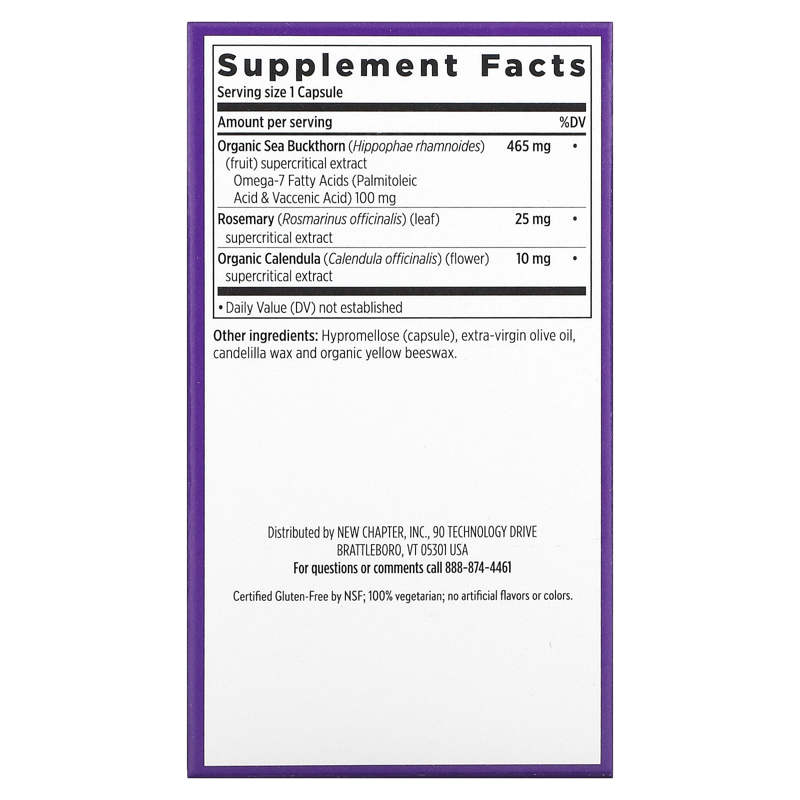 New Chapter, омега-7 жирные кислоты с облепихой, 60 вегетарианских капсул