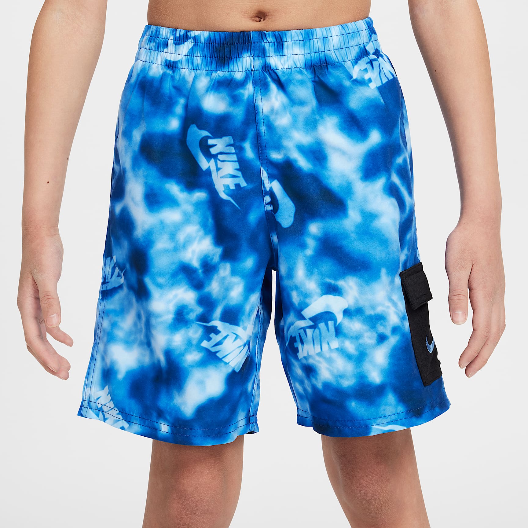 Nike Swim Voyage Big Kids' (Boys') 7" Brief-Lined Cargo Shorts