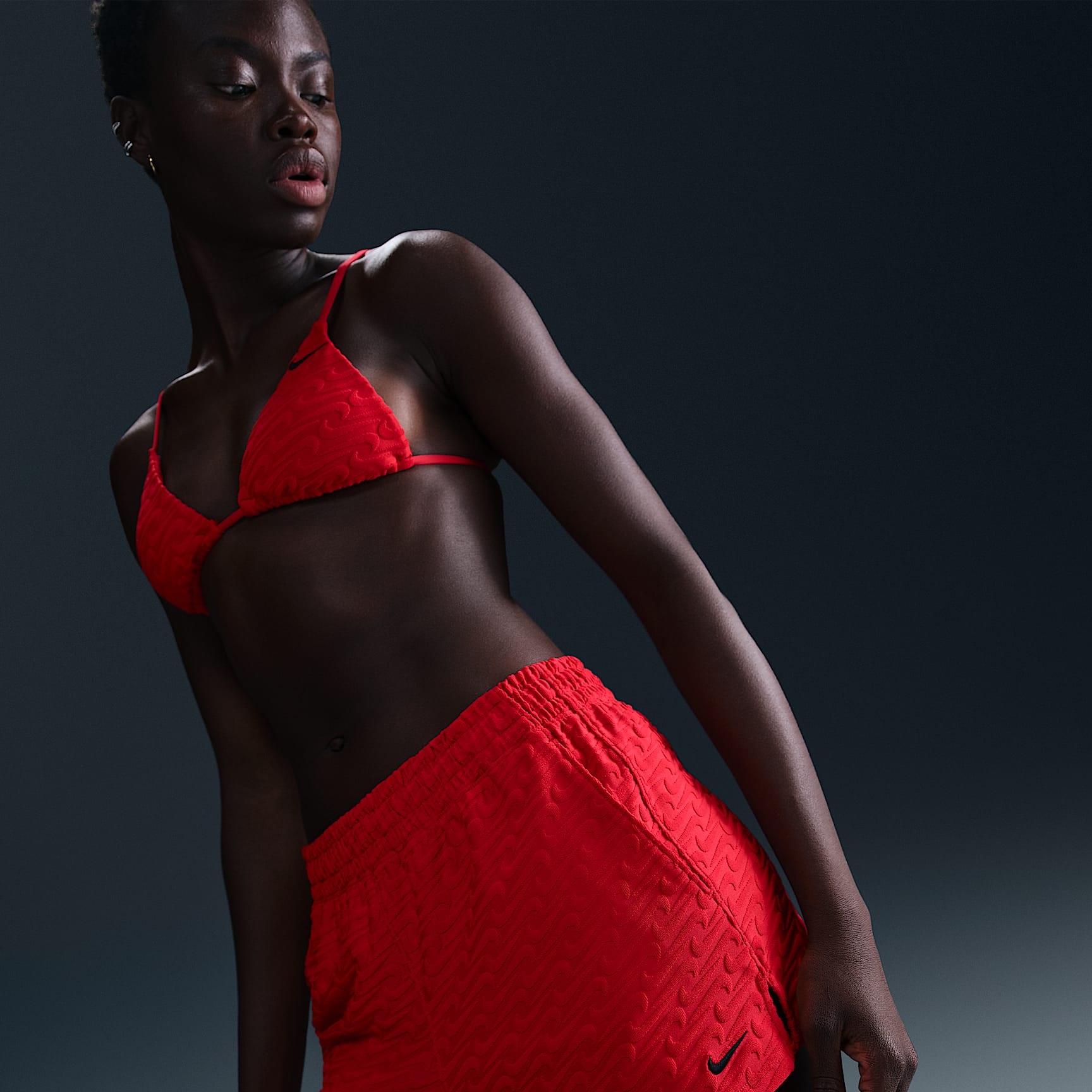 Nike Swim Swoosh Link Women's Terry Cover-Up Shorts