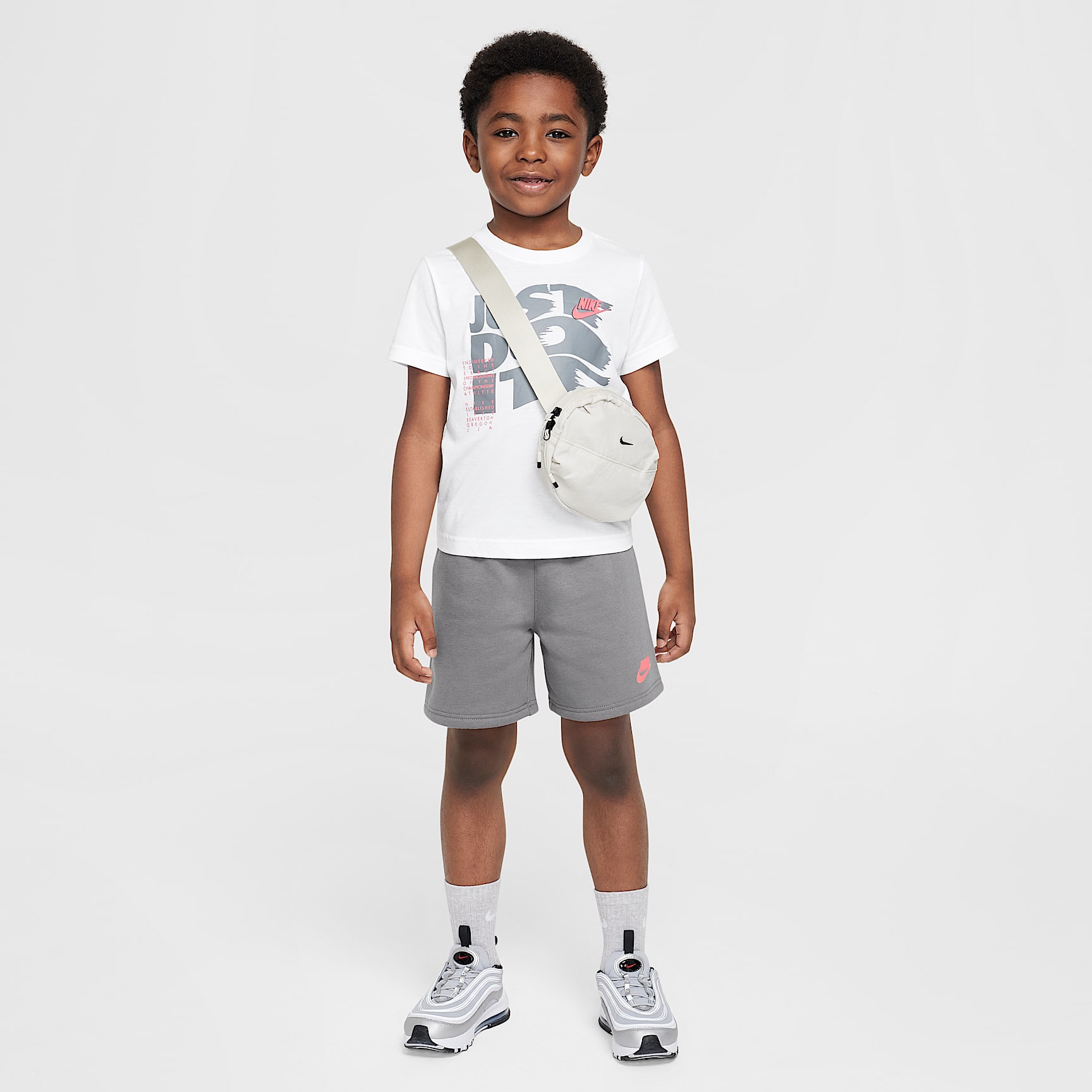 Nike Sportswear Little Kids' On the Move 2-Piece French Terry Shorts Set