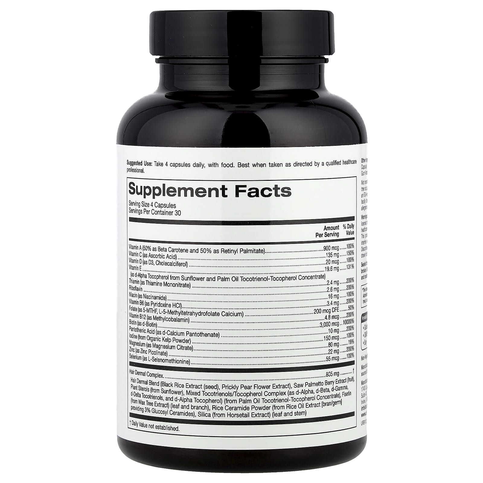 California Gold Nutrition, Beauty, мужские мультивитамины для волос, 120 растительных капсул