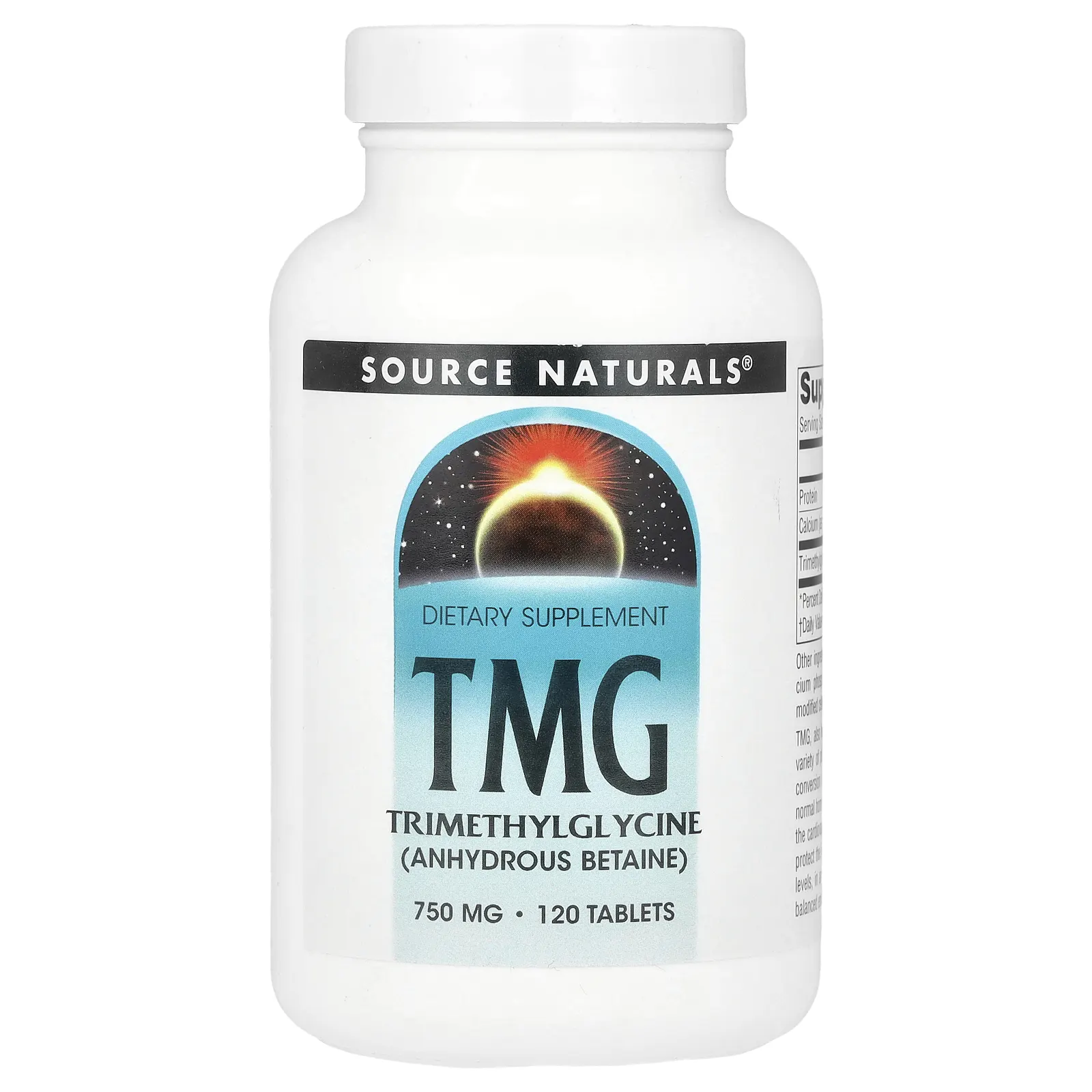 Source Naturals, TMG, 750 мг, 120 таблеток