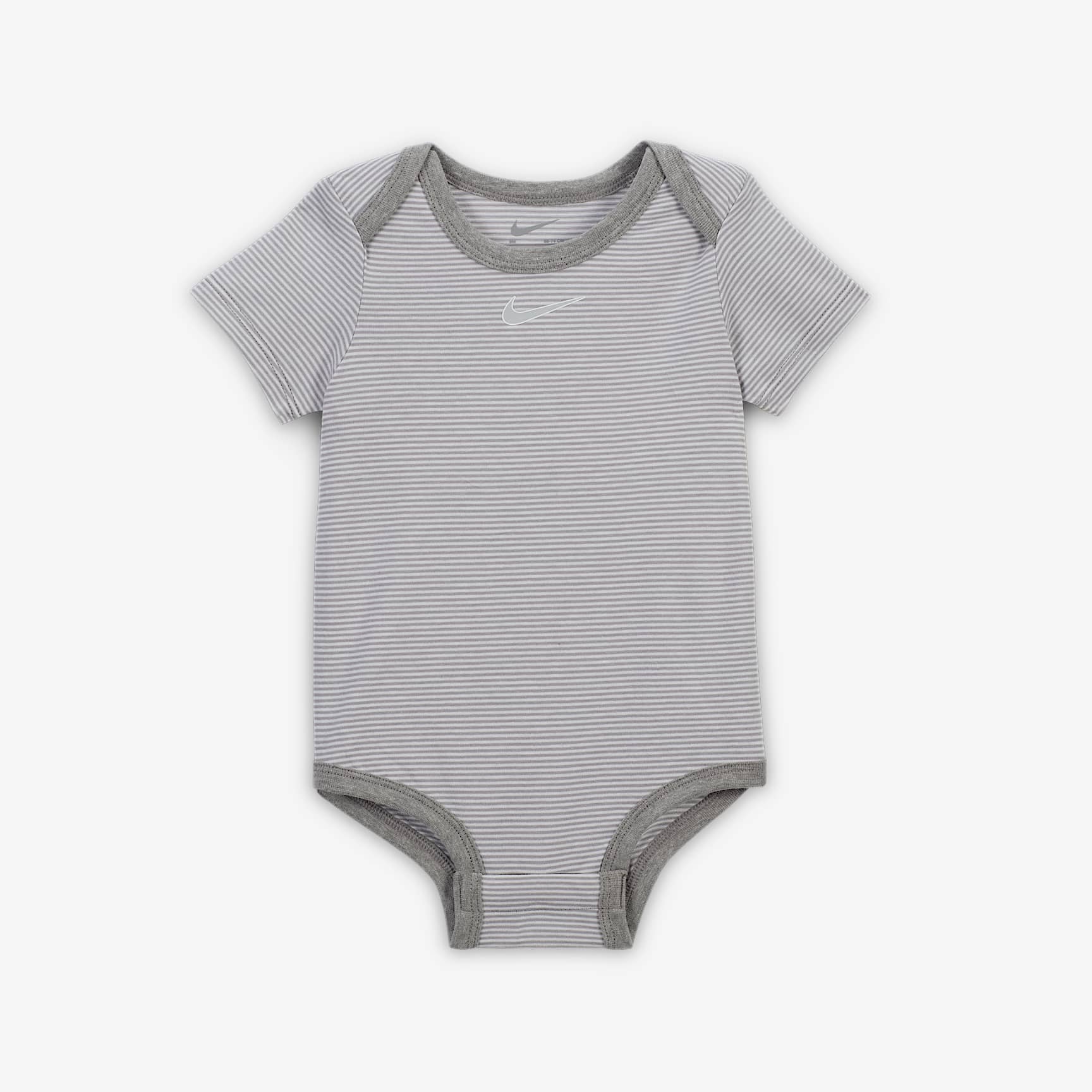 Nike Essentials Baby (0-9M) 3-Piece Striped Swooshfetti Set