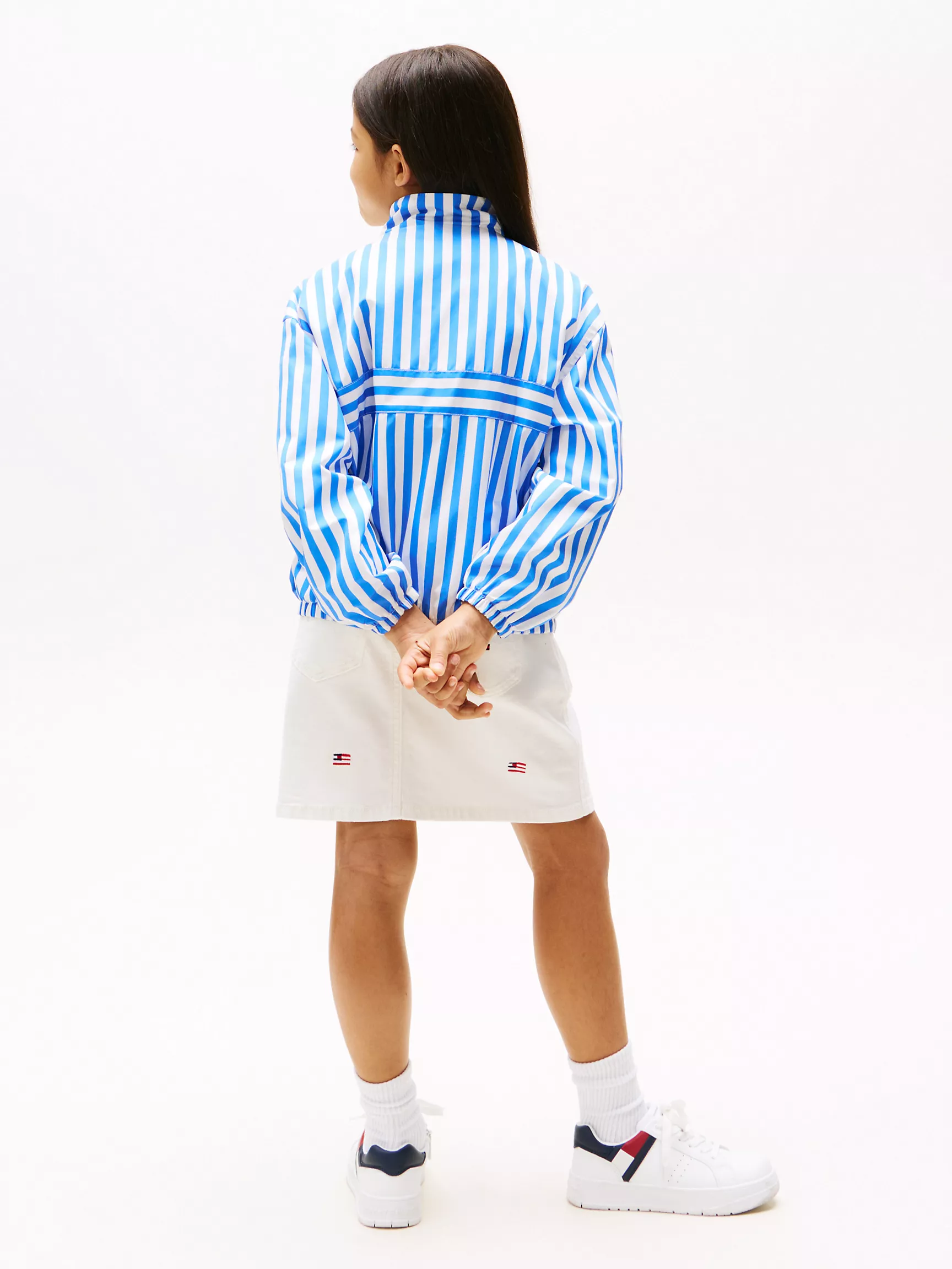 Куртка для девочки Tommy Hilfiger, Детская полосатая ветровка