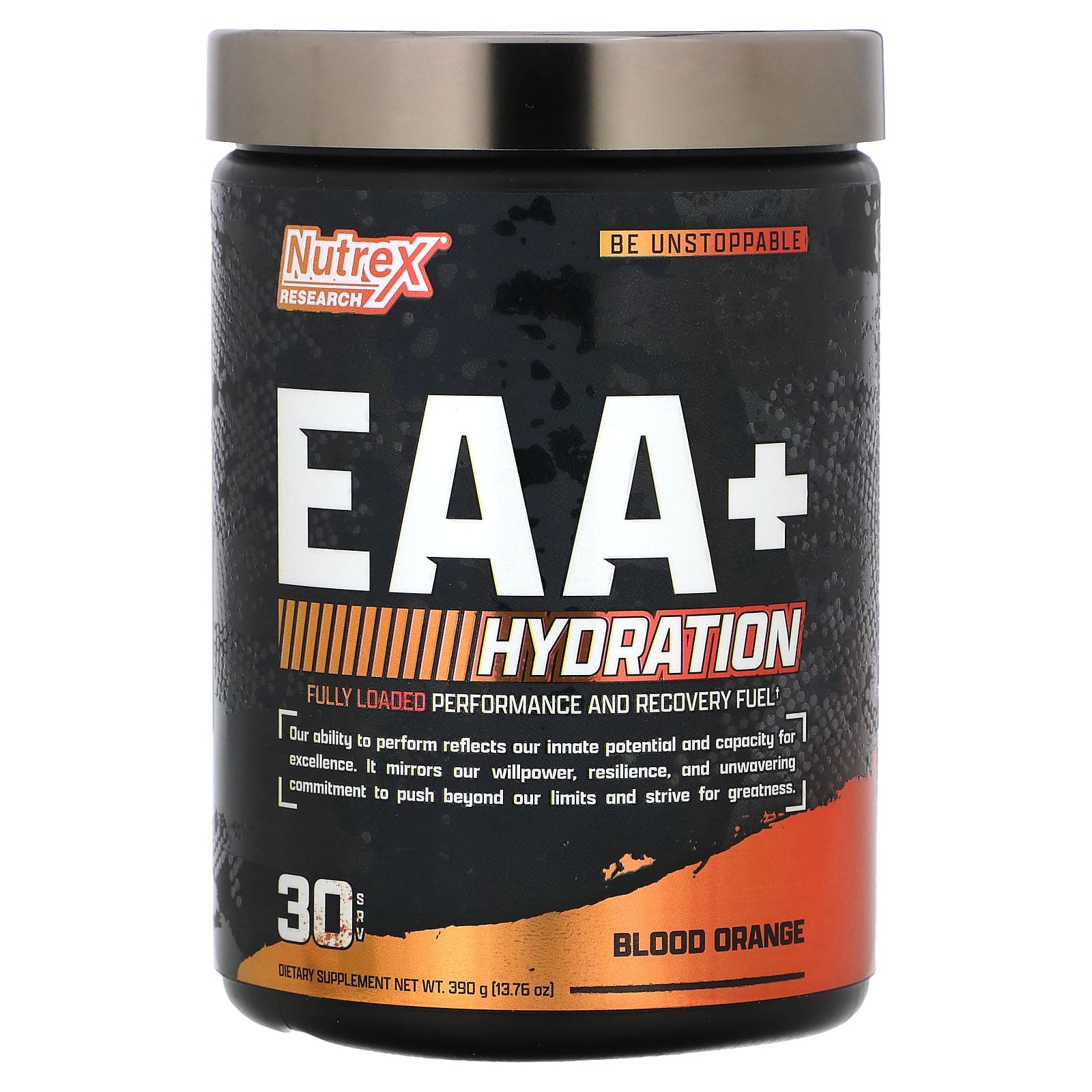 Nutrex Research, EAA+ Hydration, красный апельсин, 390 г (13,76 унции)