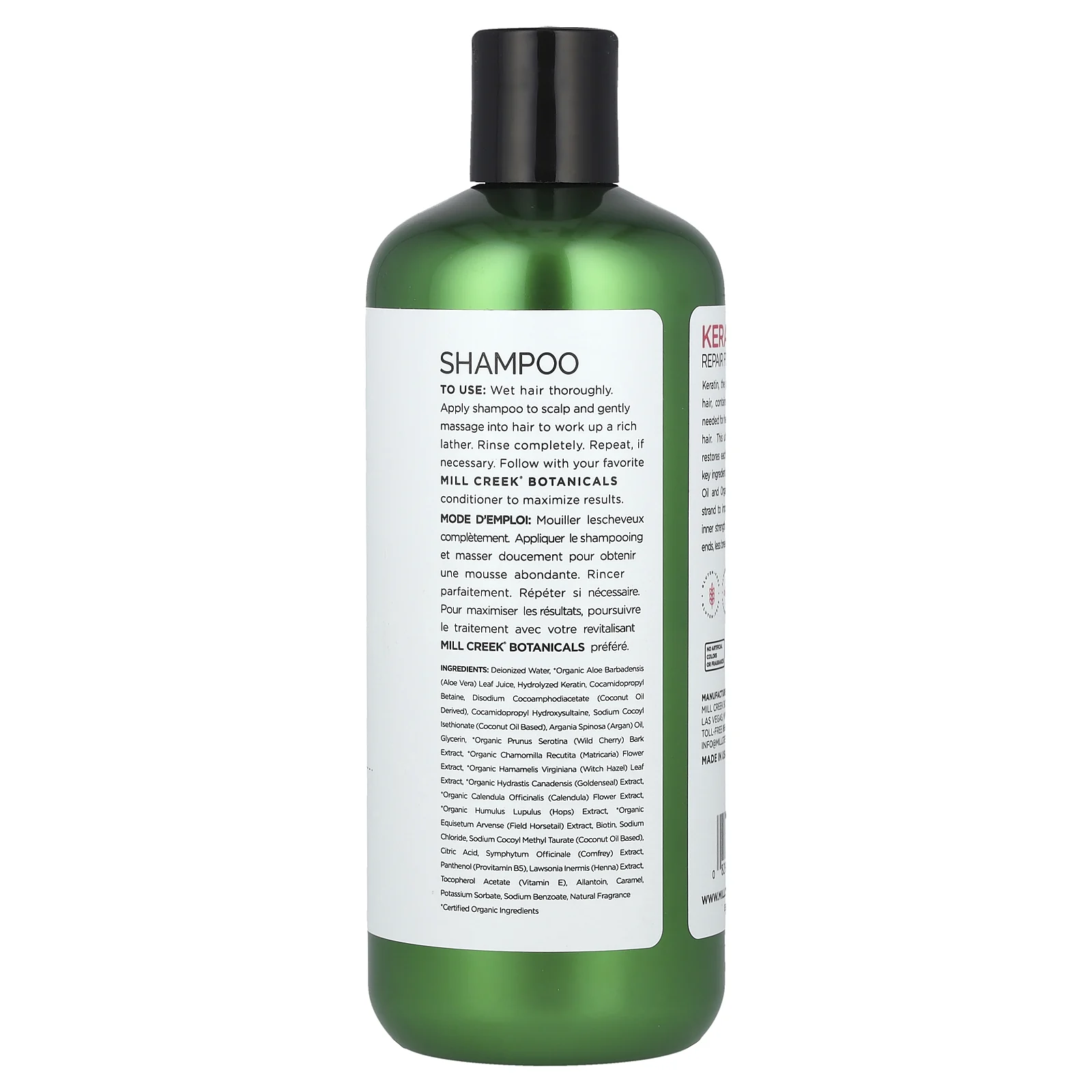 Mill Creek Botanicals, шампунь с кератином, восстанавливающий, 414 мл (14 жидк. унций)