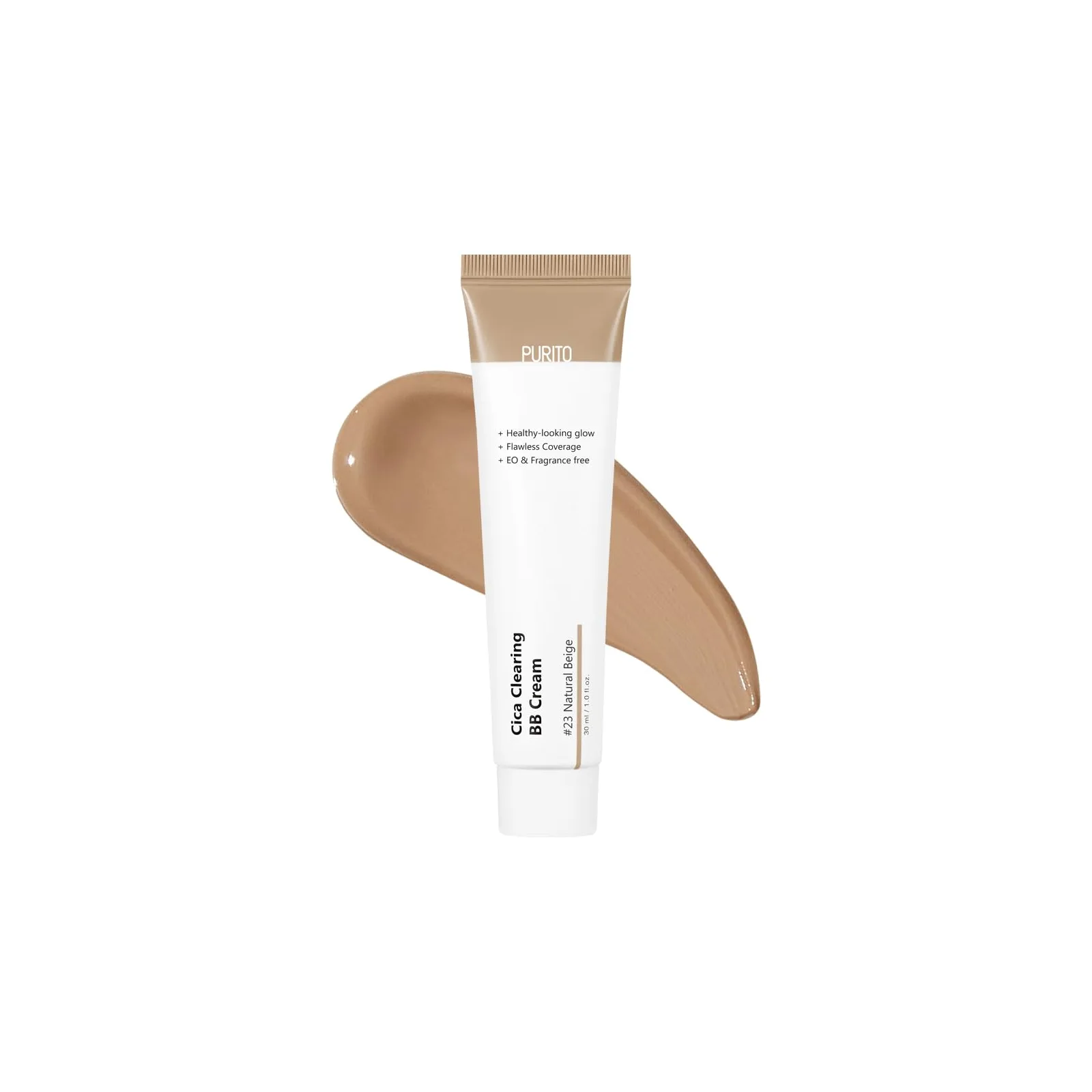 Purito, Cica, очищающий BB-крем, № 23, натуральный бежевый, 30 мл (1 жидк. Унция)
