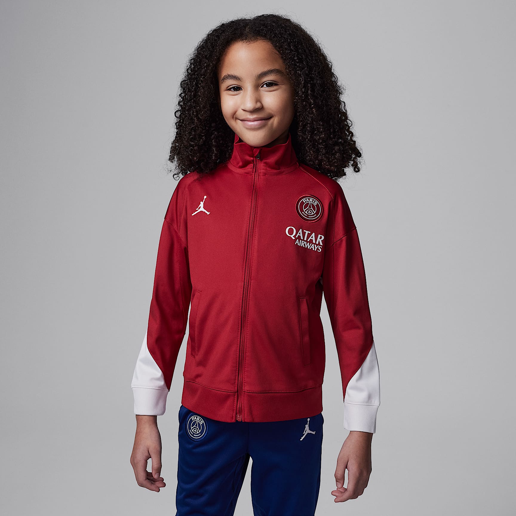 Paris Saint-Germain Strike Fourth Little Kids' Jordan Dri-FIT Soccer Knit Tracksuit