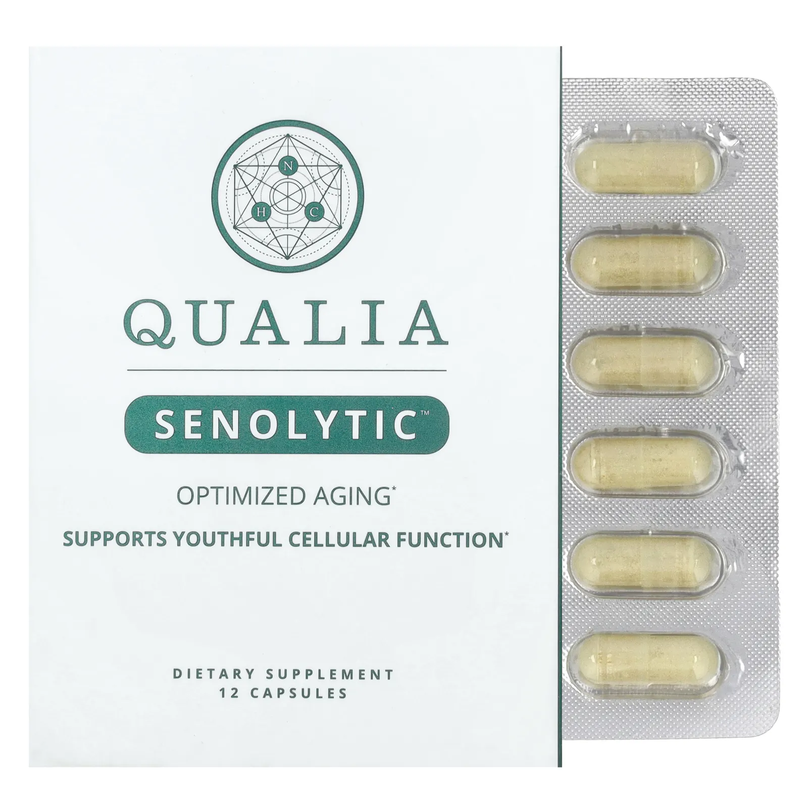 Qualia, Senolytic™, 12 Capsules
