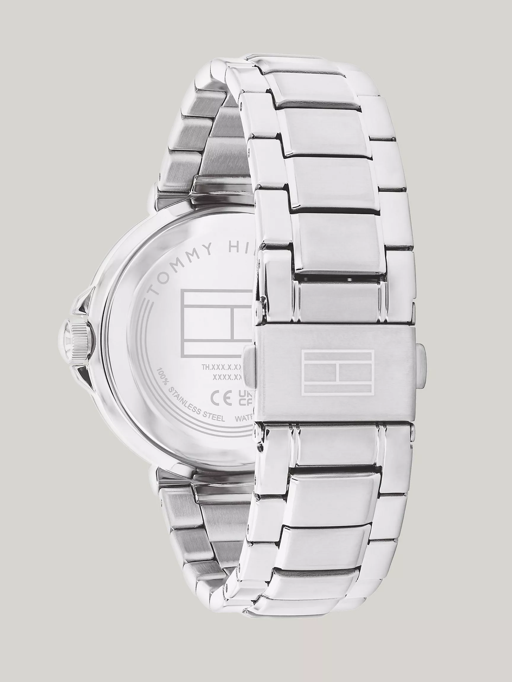 Женские часы Tommy Hilfiger, Серебристые многофункциональные часы 38 мм