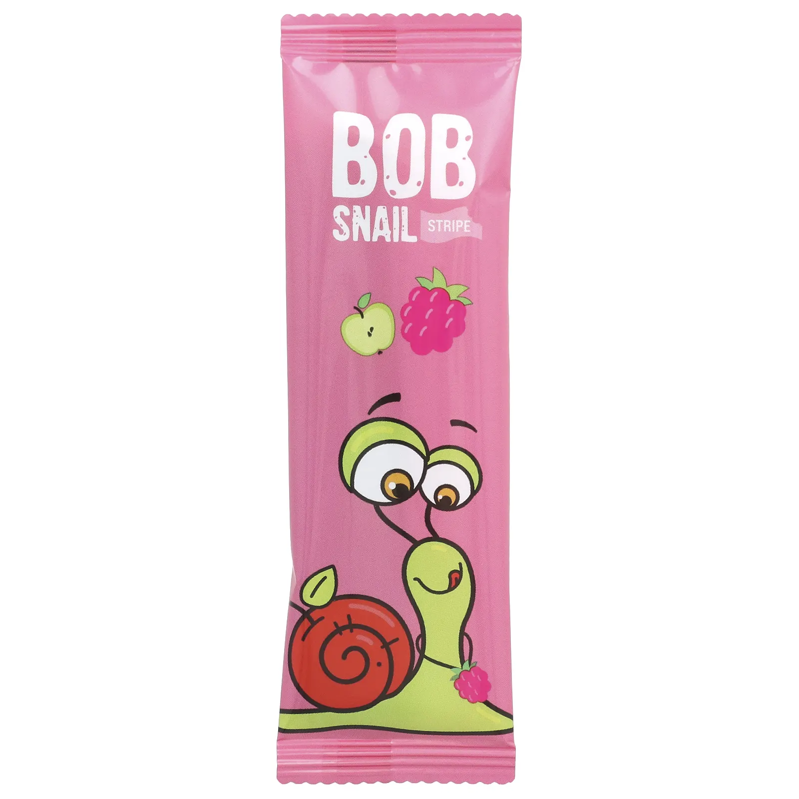 Bob Snail, Fruit Stripe, яблоко и малина, 6 шт., 14 г (0,49 унции)