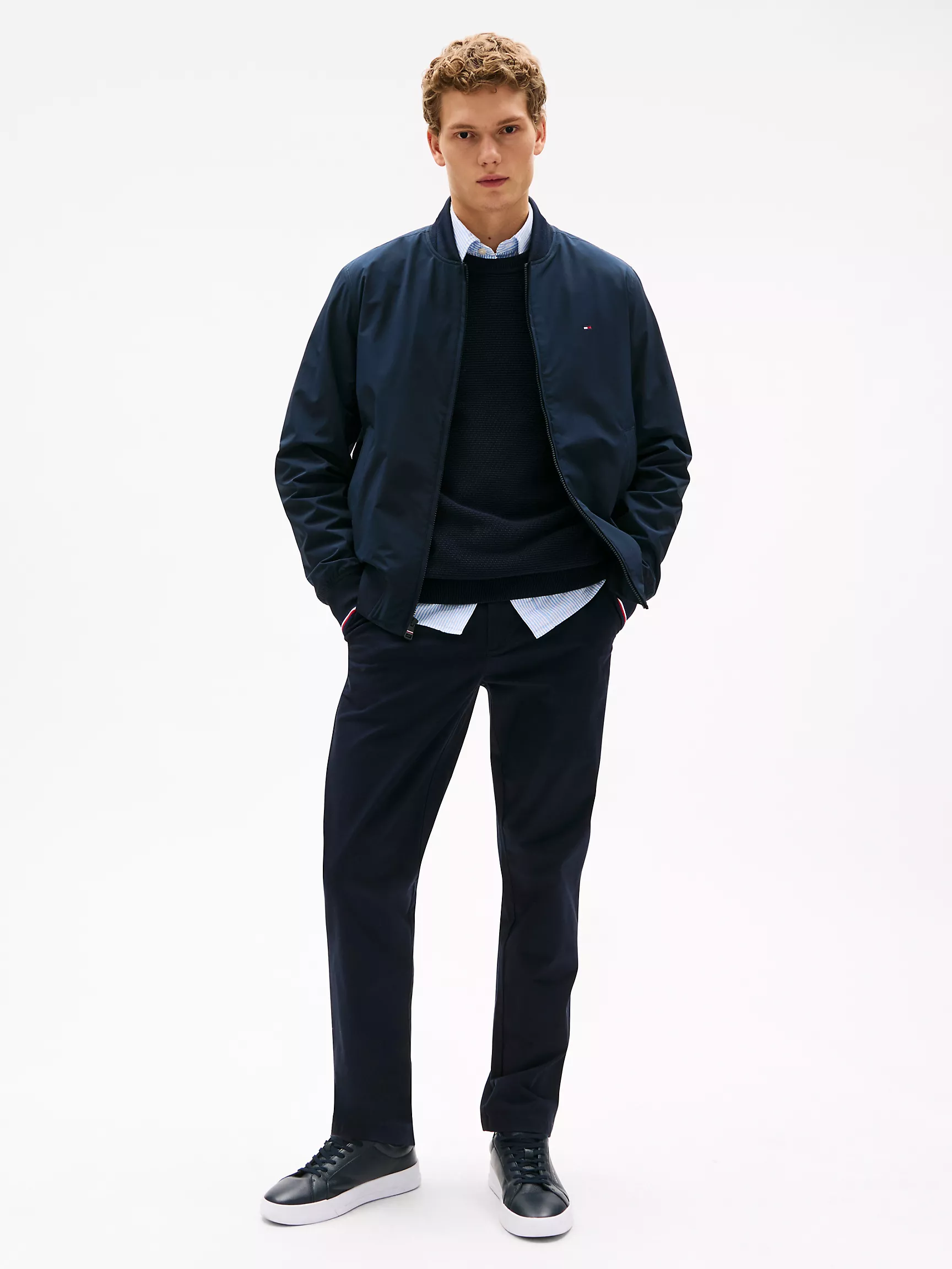 Мужская куртка Tommy Hilfiger, Легкий водоотталкивающий бомбер