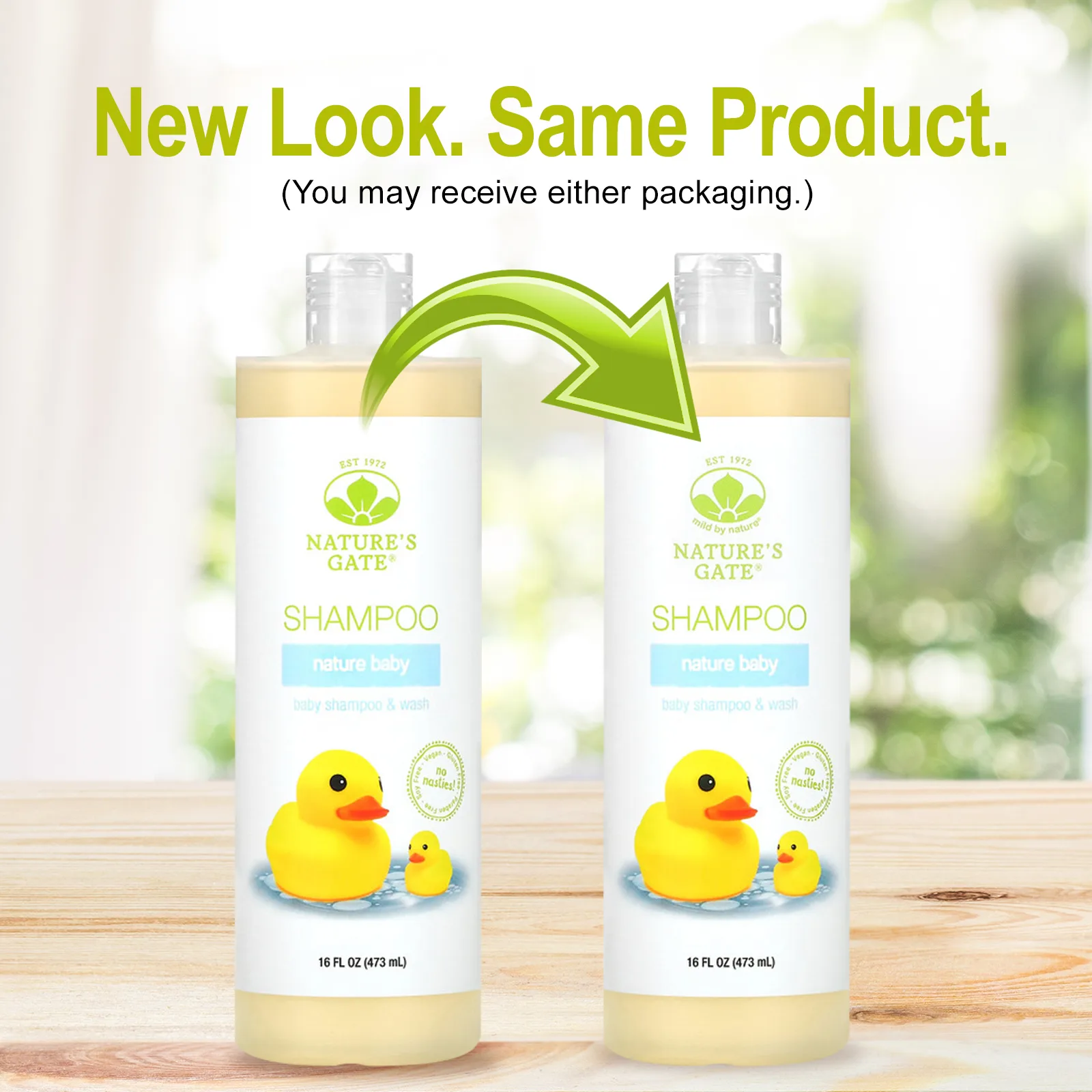 Mild By Nature, Nature Baby, детский шампунь и гель для душа, 473 мл (16 жидк. унций)